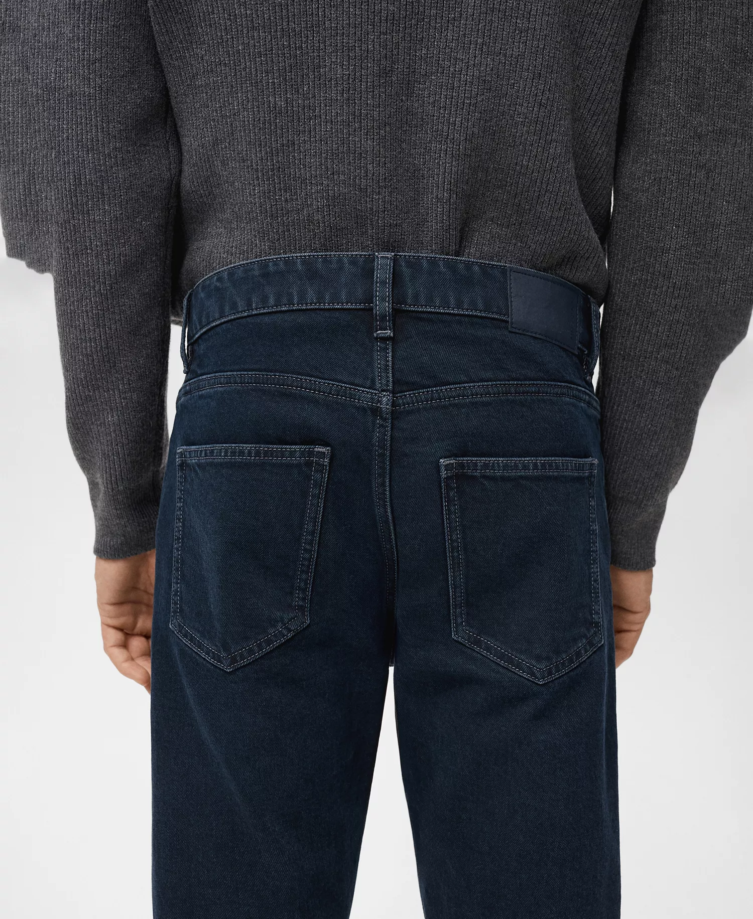 Men's Ben Cropped Tapered-Fit Jeans - Deep Dark Blue - 30 (EU 38)