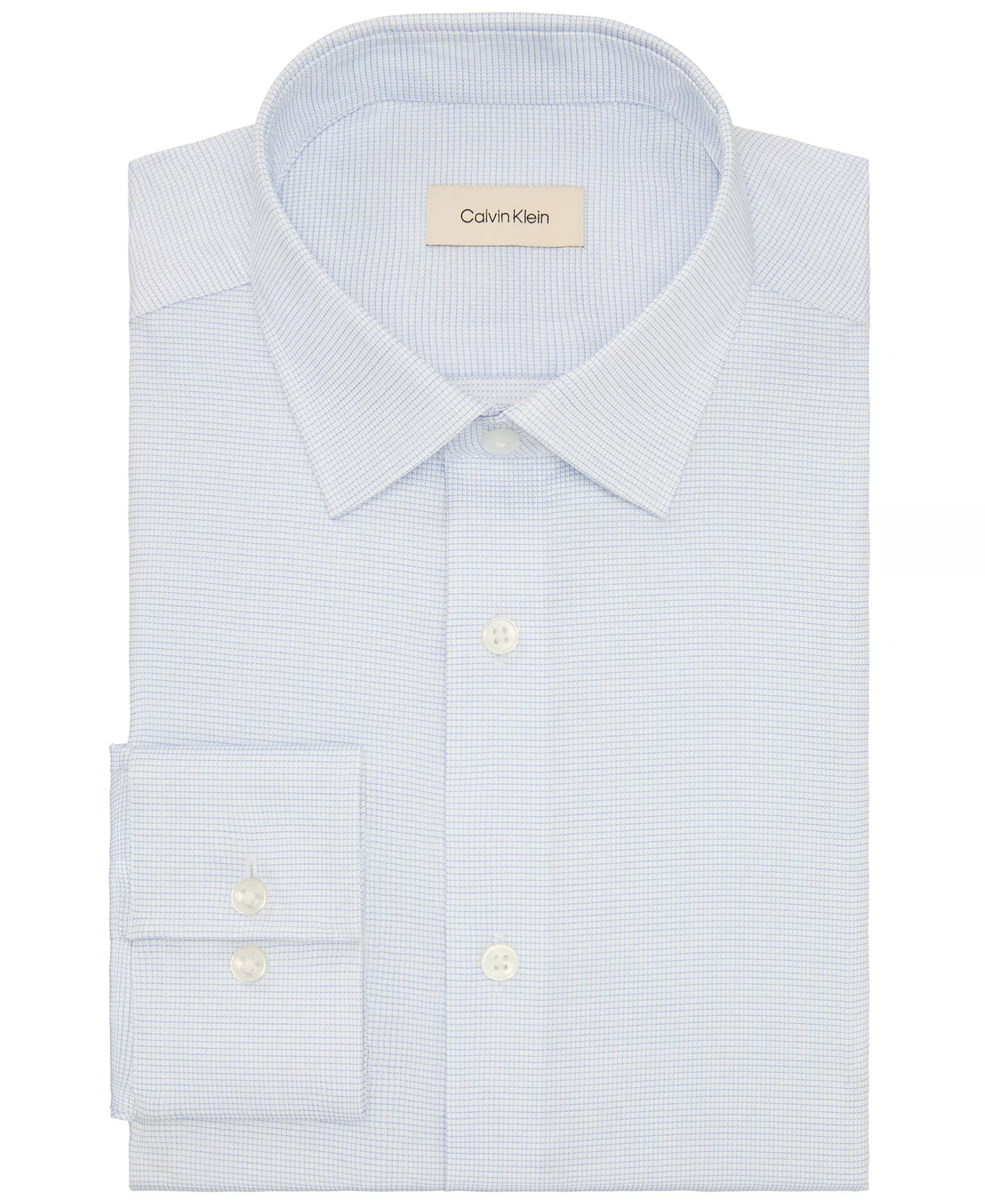 Men's Wrinkle Free Slim Fit Dress Shirt - Blue Multi - 14.5 32/33