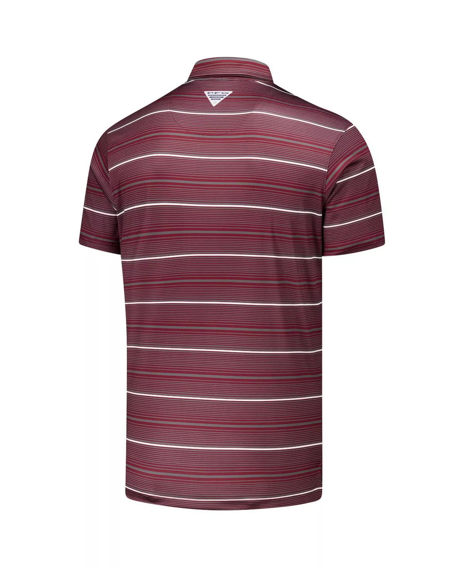 Men's Maroon Texas A&M Aggies PFG Super Terminal Tackle Omni-Shade Stripe Polo Shirt - Maroon - XL