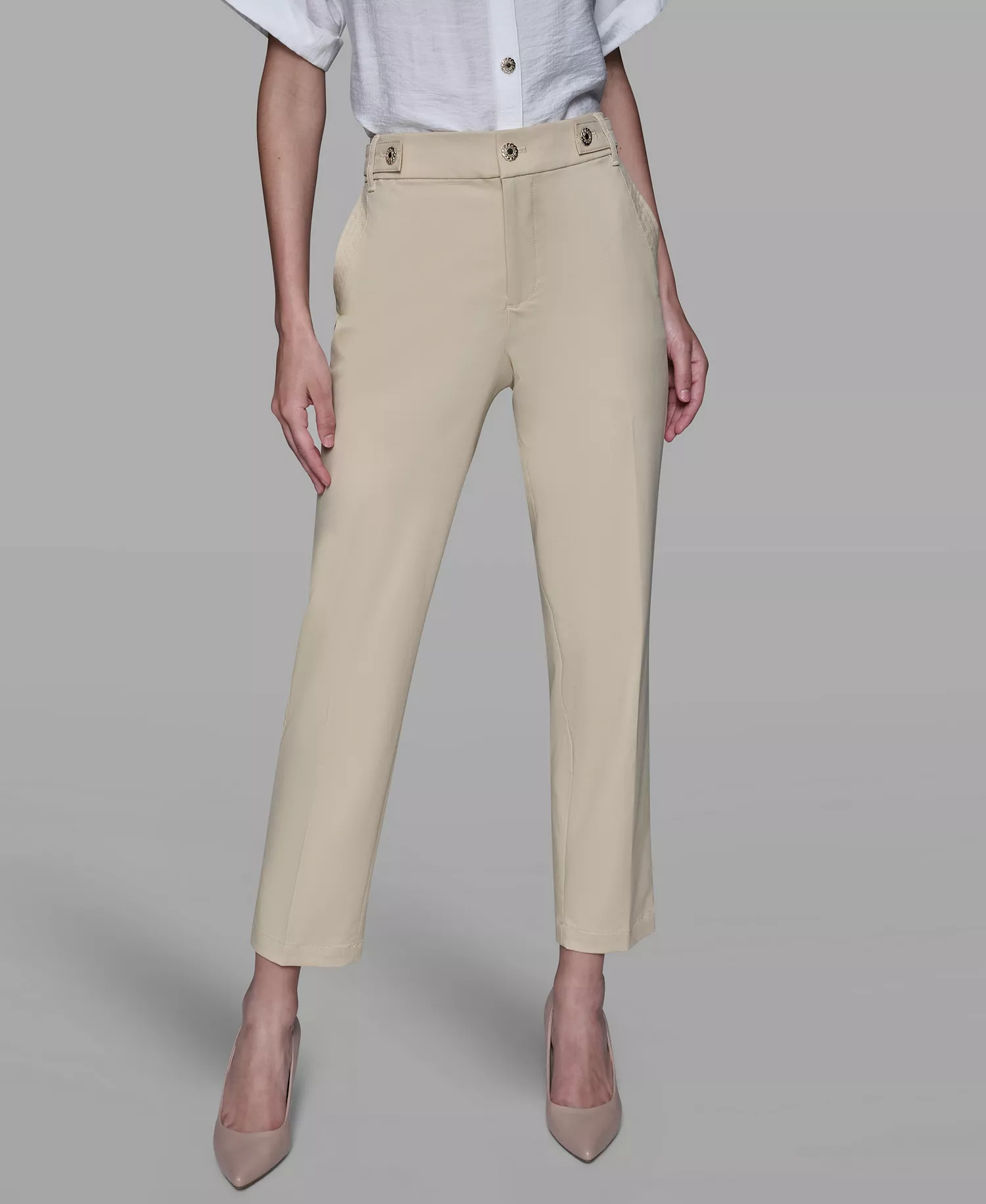 Women's Straight Ankle Pants - Desert Sand Multi - 10