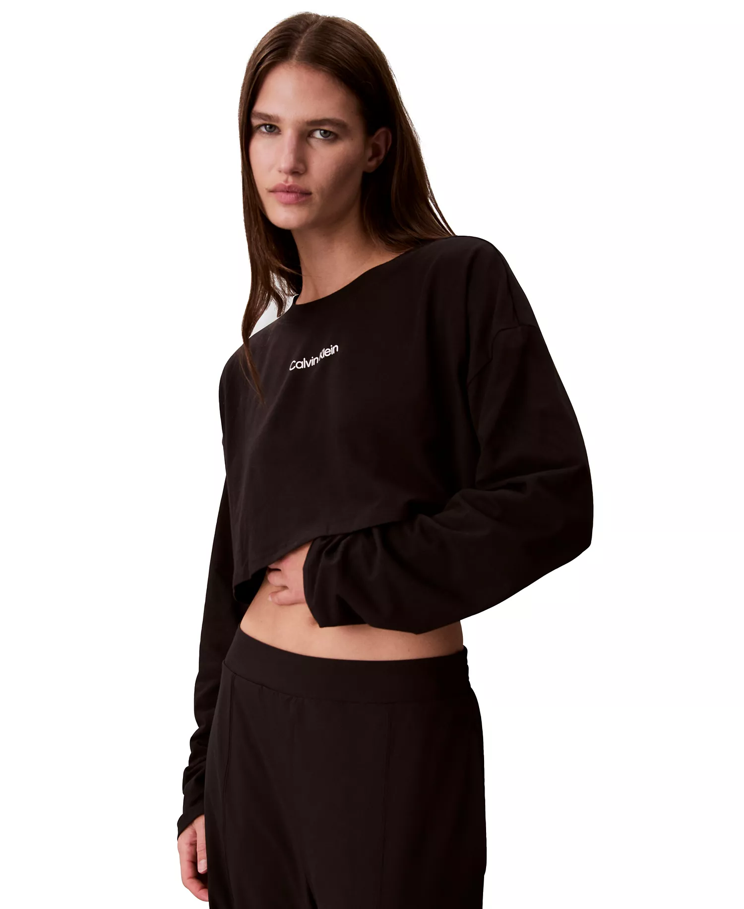 Women's Commuter Relaxed Cropped T-Shirt - Black - 2XL