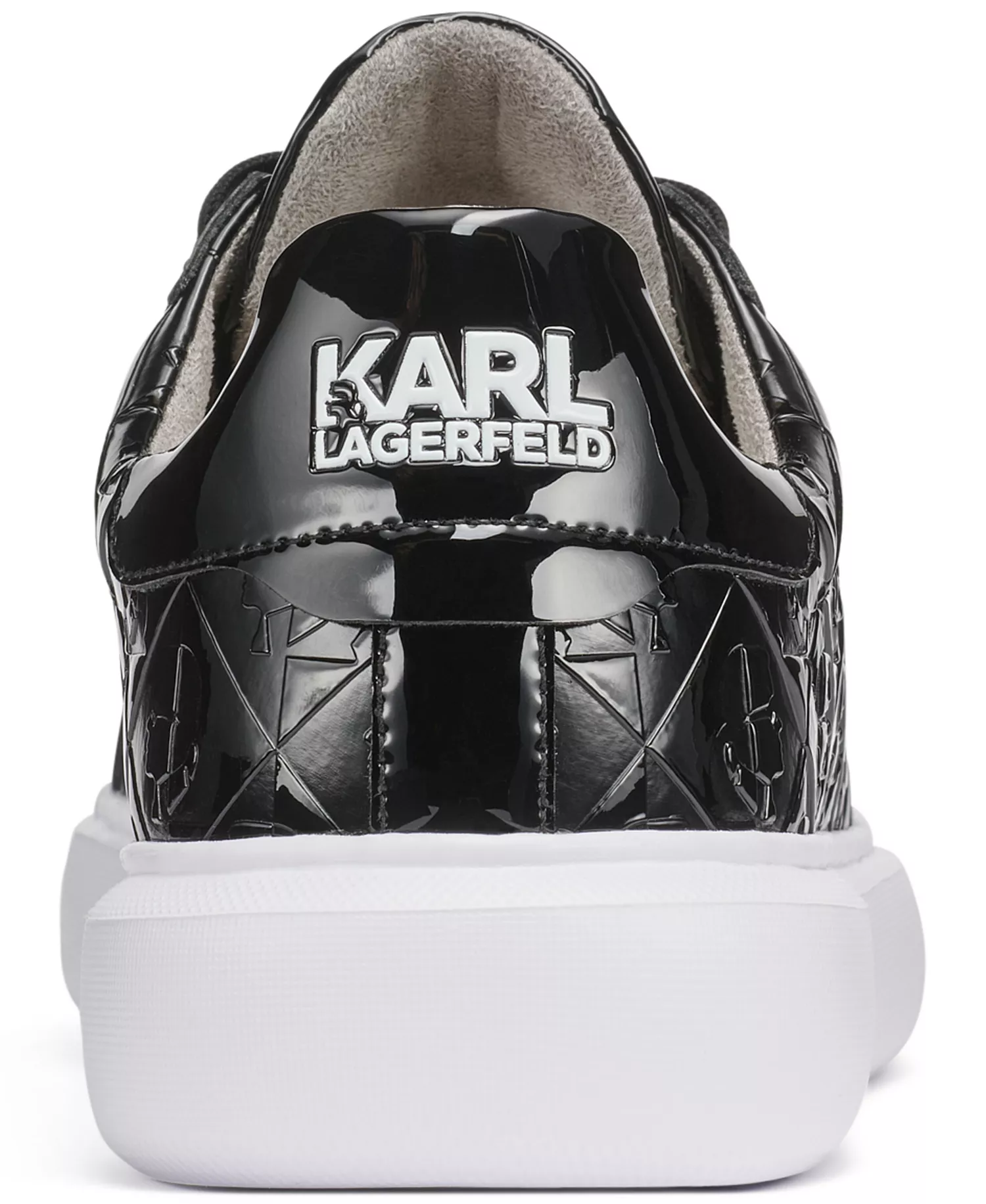 Men's Patent Sneakers - Black - 10.5M