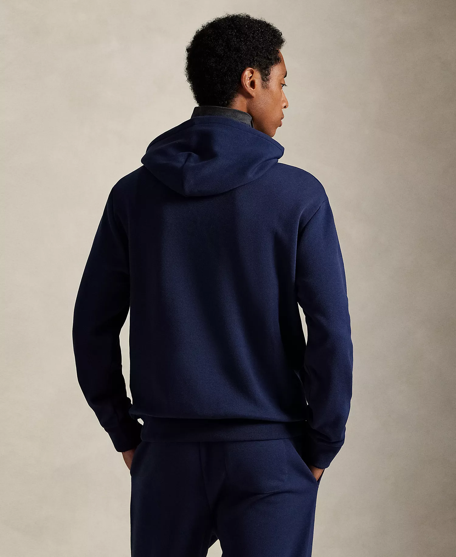 Men's Double-Knit Hoodie - Cruise  Navy - S