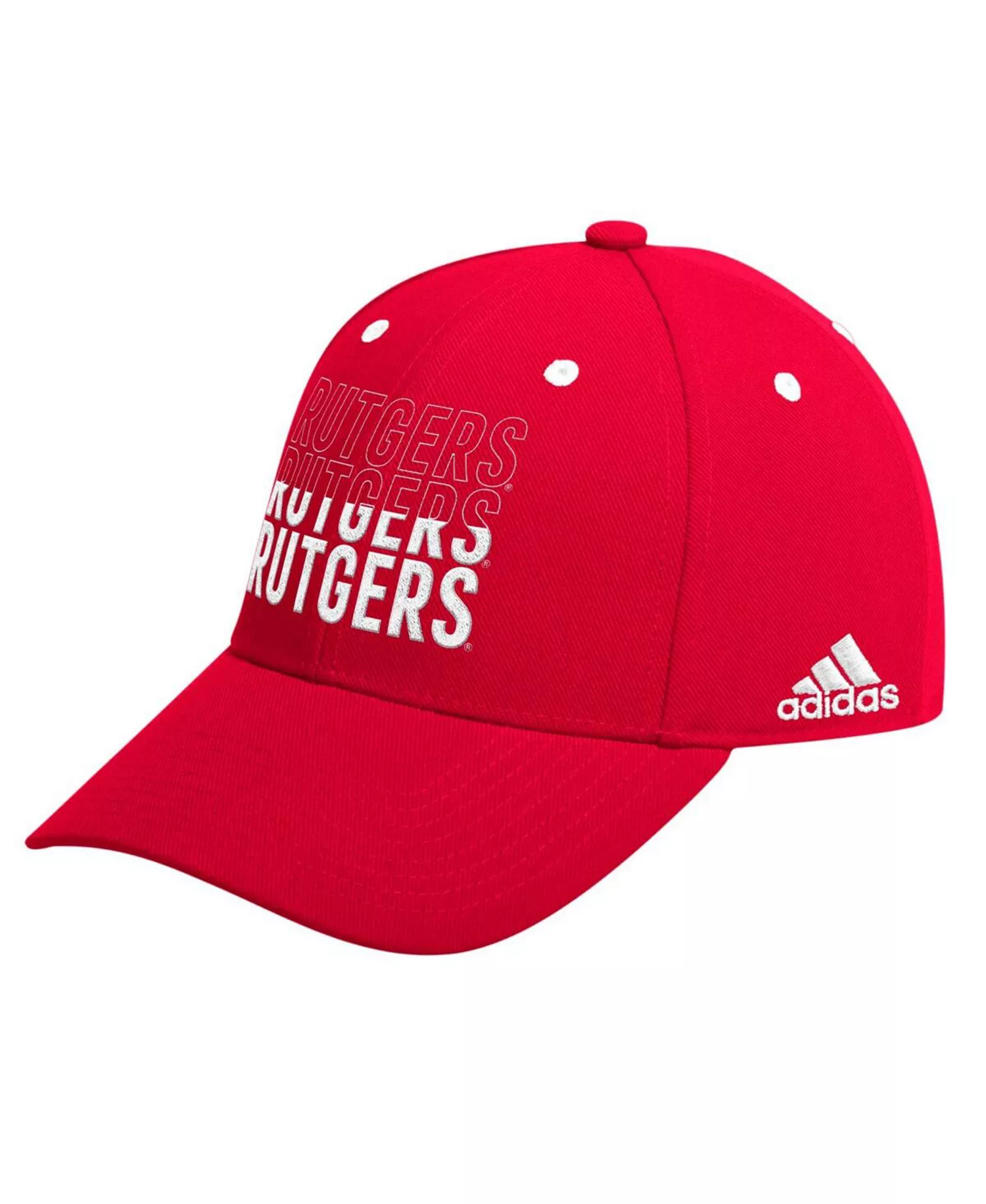 Men's Scarlet Rutgers Scarlet Knights Seasonal Half Font Adjustable Hat - Scarlet - ONE SIZE