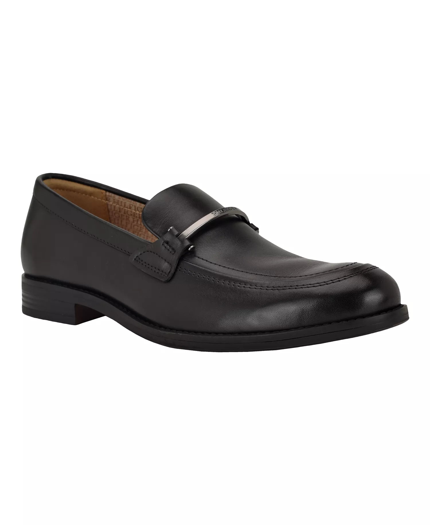 Men's Jezzon Leather Dress Loafers - Black Leather - 10.5M