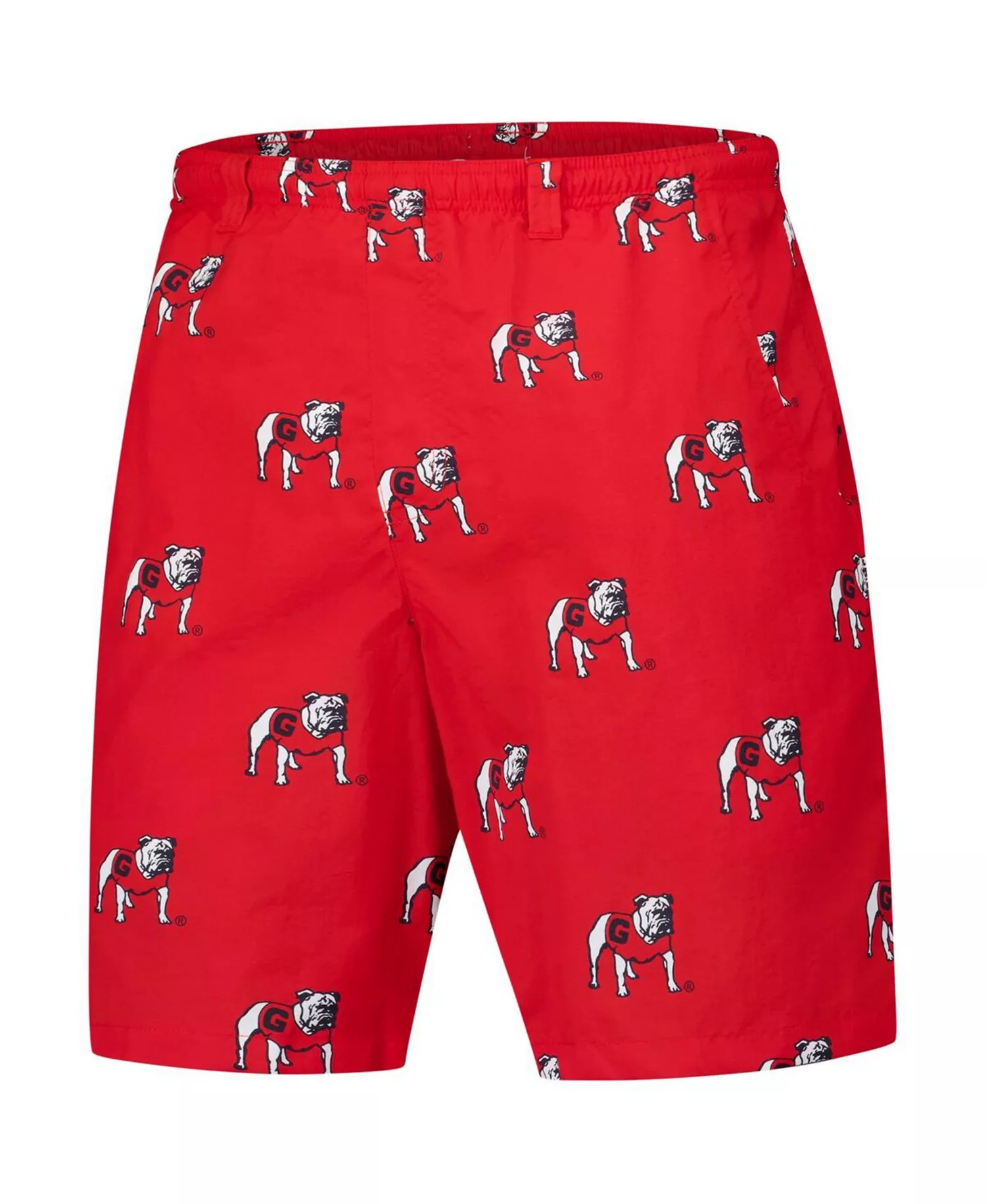 Men's Red Georgia Bulldogs PFG Back Cast III Omni-Shade Shorts - Red - L