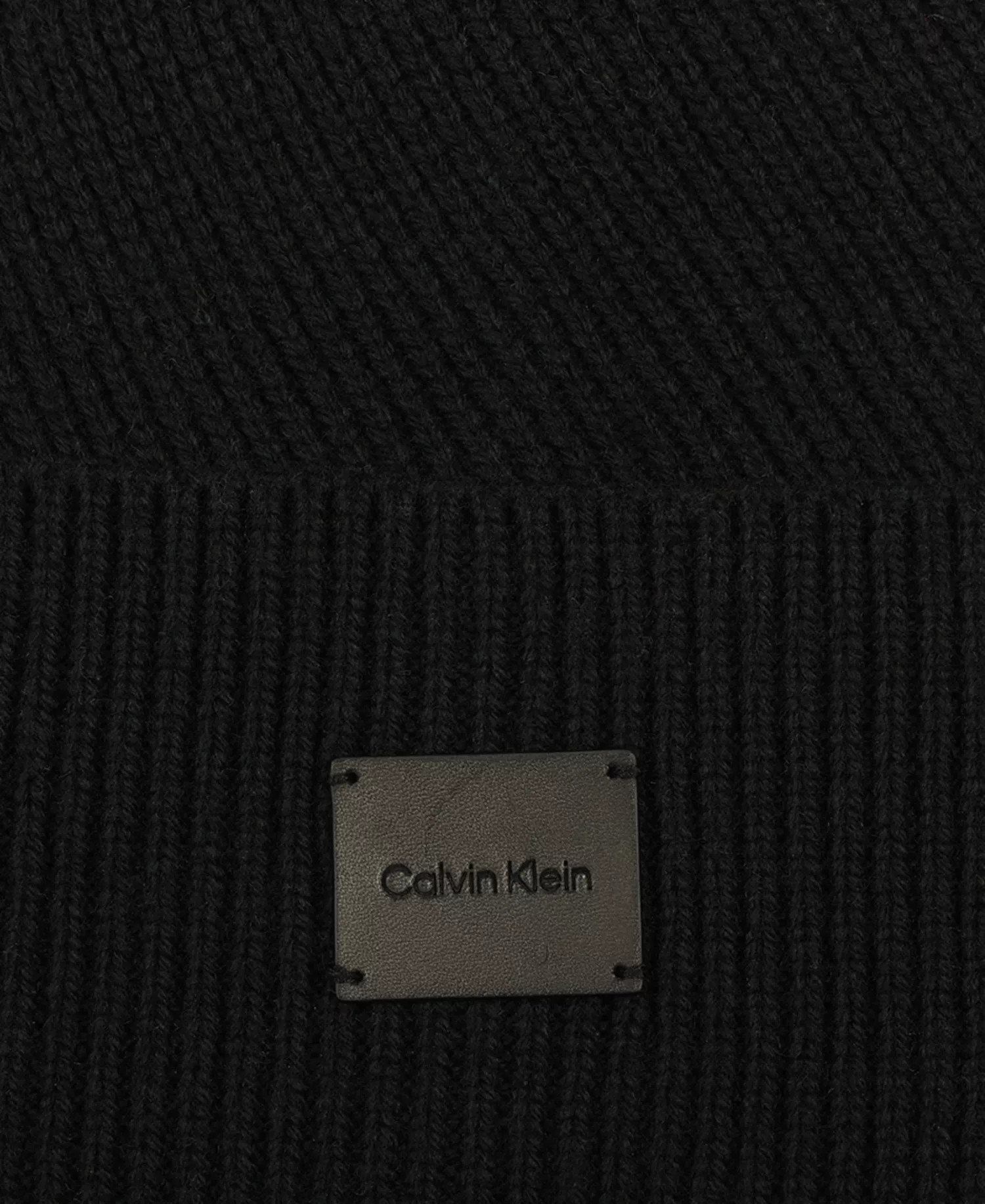 Men's Side Transfer Cuff Beanie - Black - ONE SIZE