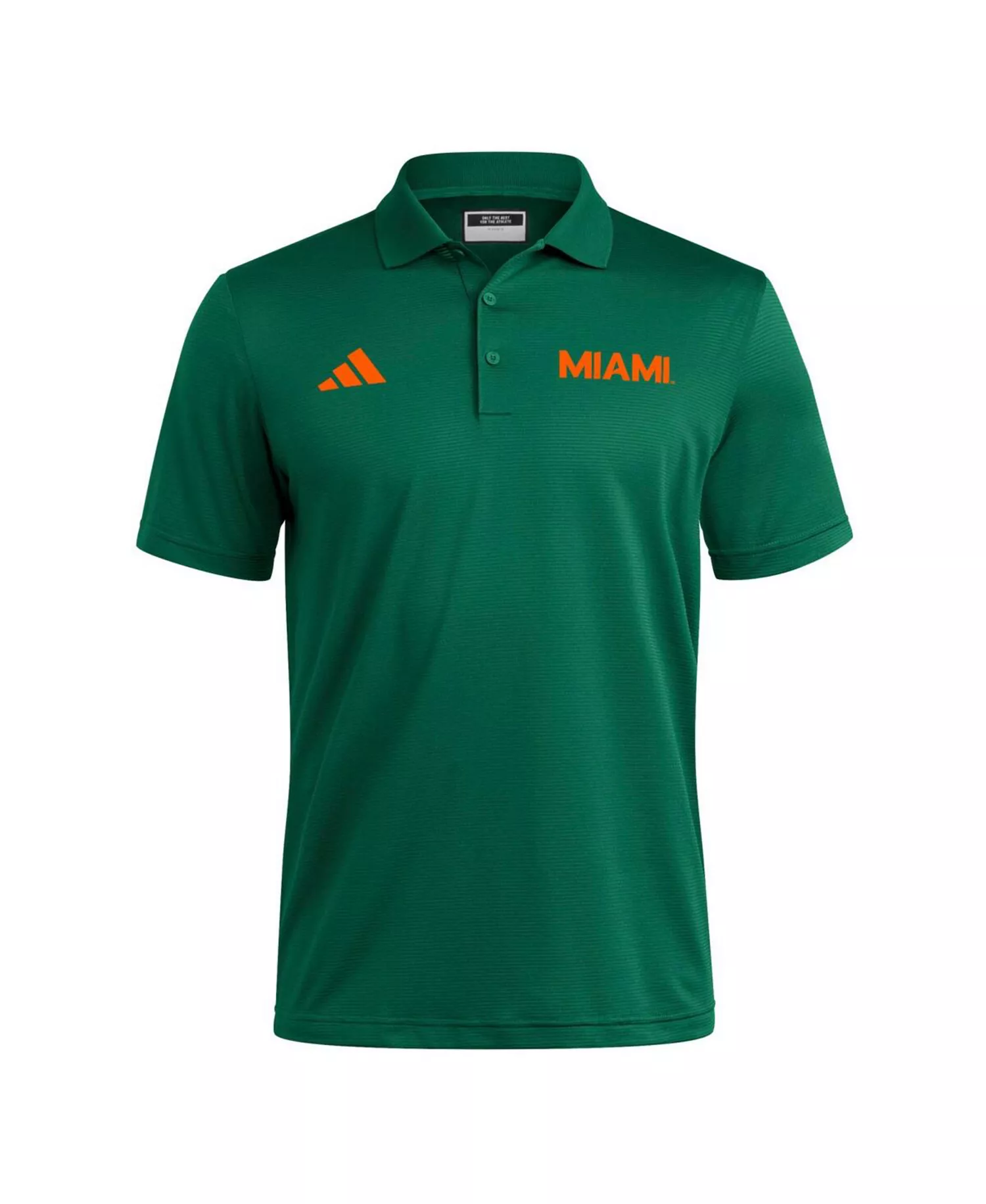 Green Miami Hurricanes Ultimate 365 Ottoman Polo Shirt - Green - L