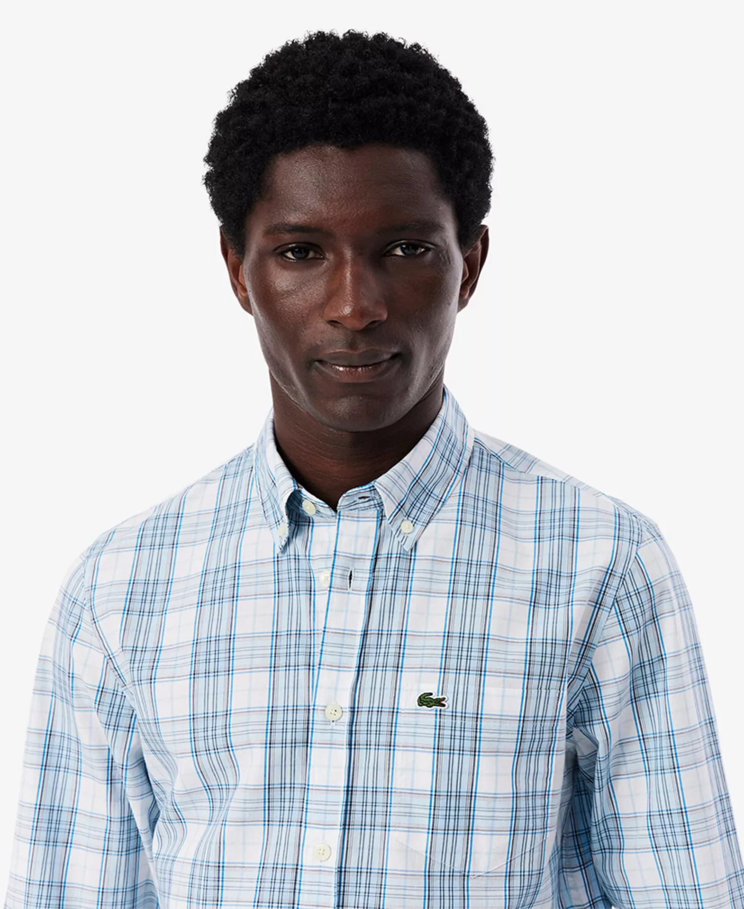 LONG SLEEVED CASUAL - Cgi-White/Overview-Gipsy Blue - 2XL