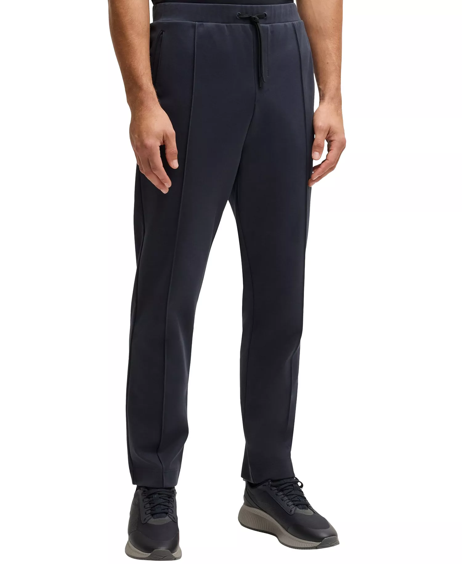 Men's Double B Monogram Tracksuit Bottoms - Dark Blue - S