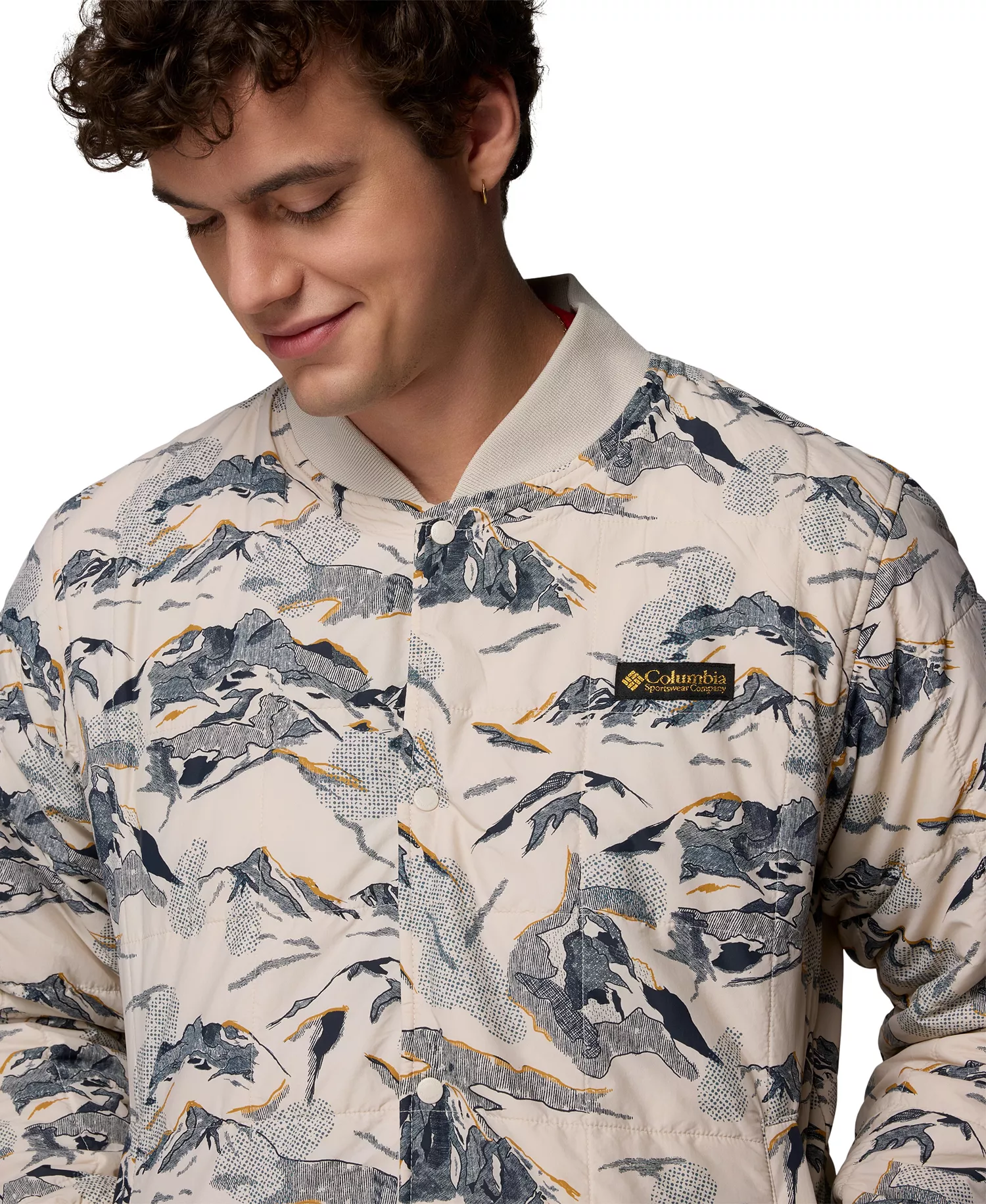 Men's High Cascades Interchange Reversible Bomber Jacket - Dark stone - M