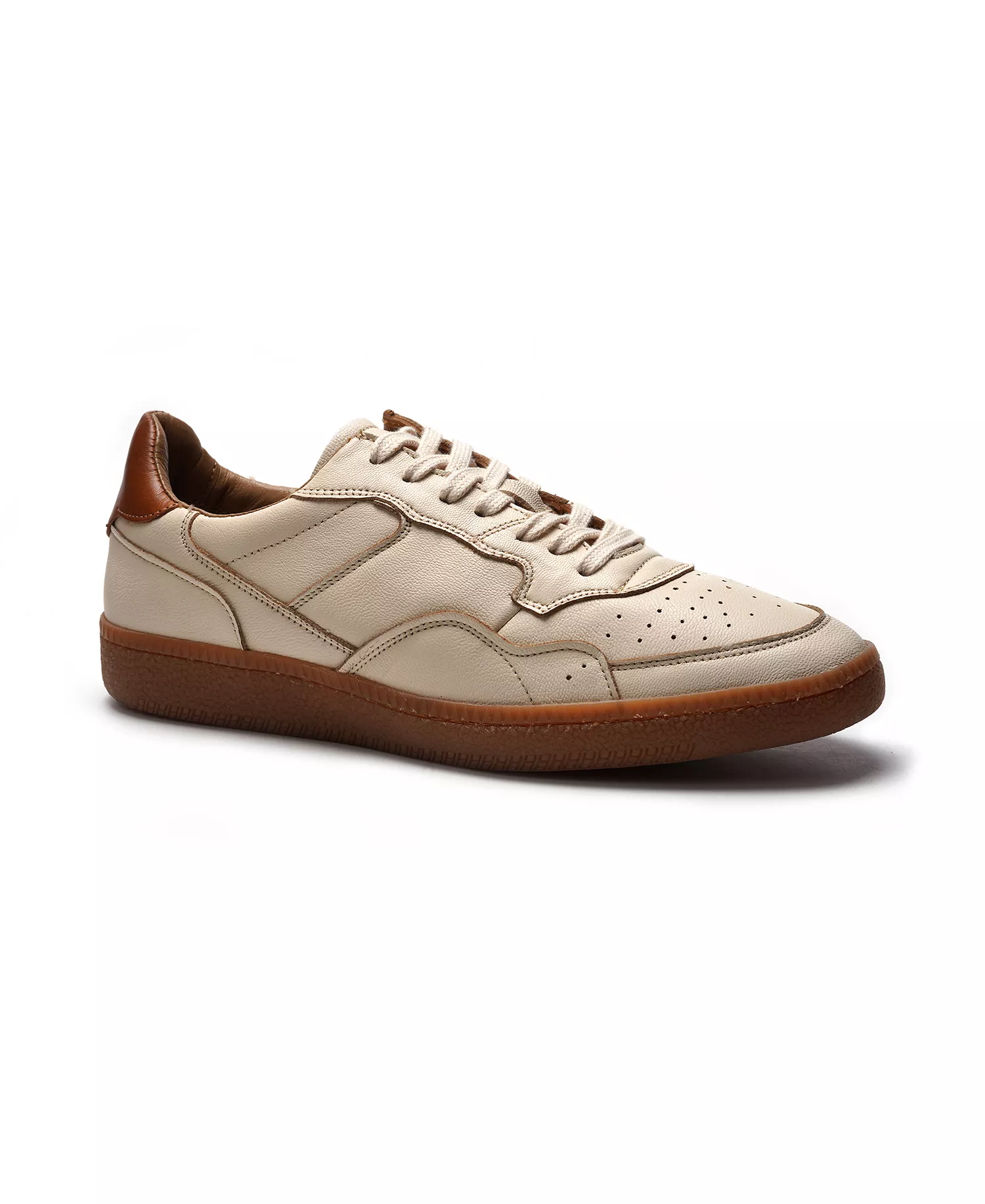 Anthony Veer Men's Hugo Round-Toe Sneakers - Cream - US 10 D