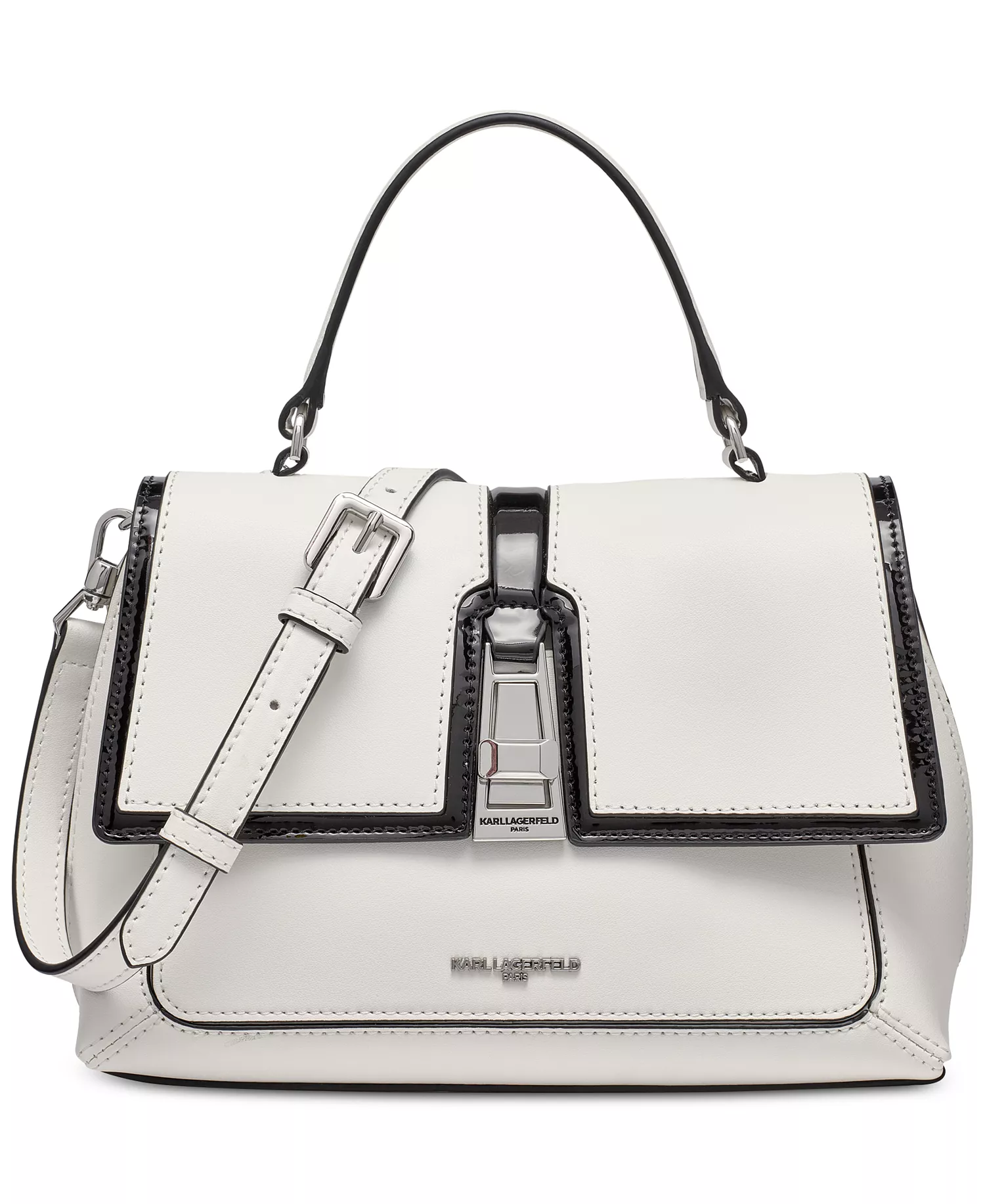 Mercerie Leather Crossbody  - White/black 1 - NO SIZE