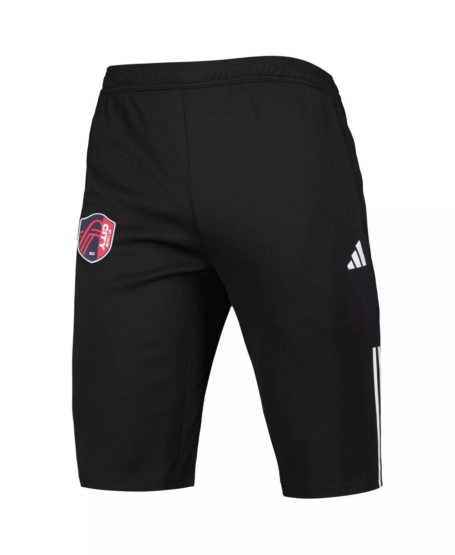 Men's Black St. Louis City SC 2023 On-Field Training AEROREADY Half Pants - Black - 2XL