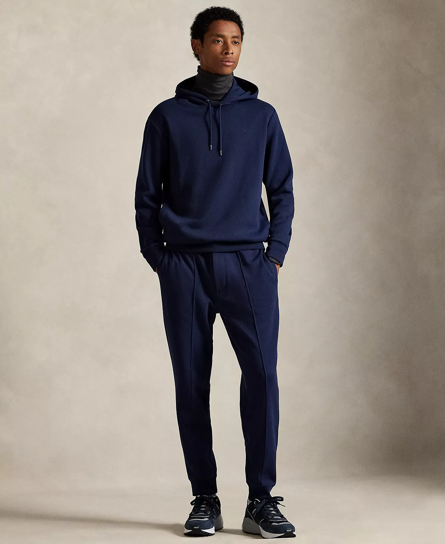 Men's Double-Knit Hoodie - Cruise  Navy - S