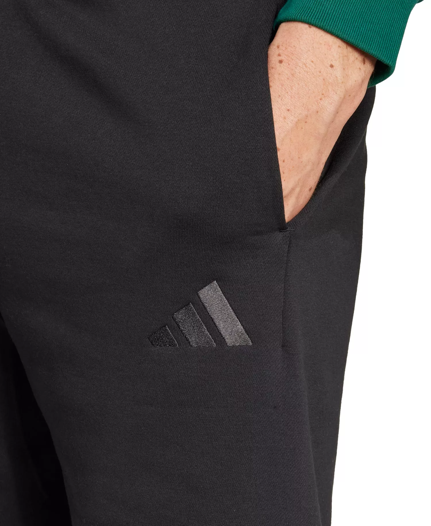 Men's Regular Fit Fleece Shorts - Black - S