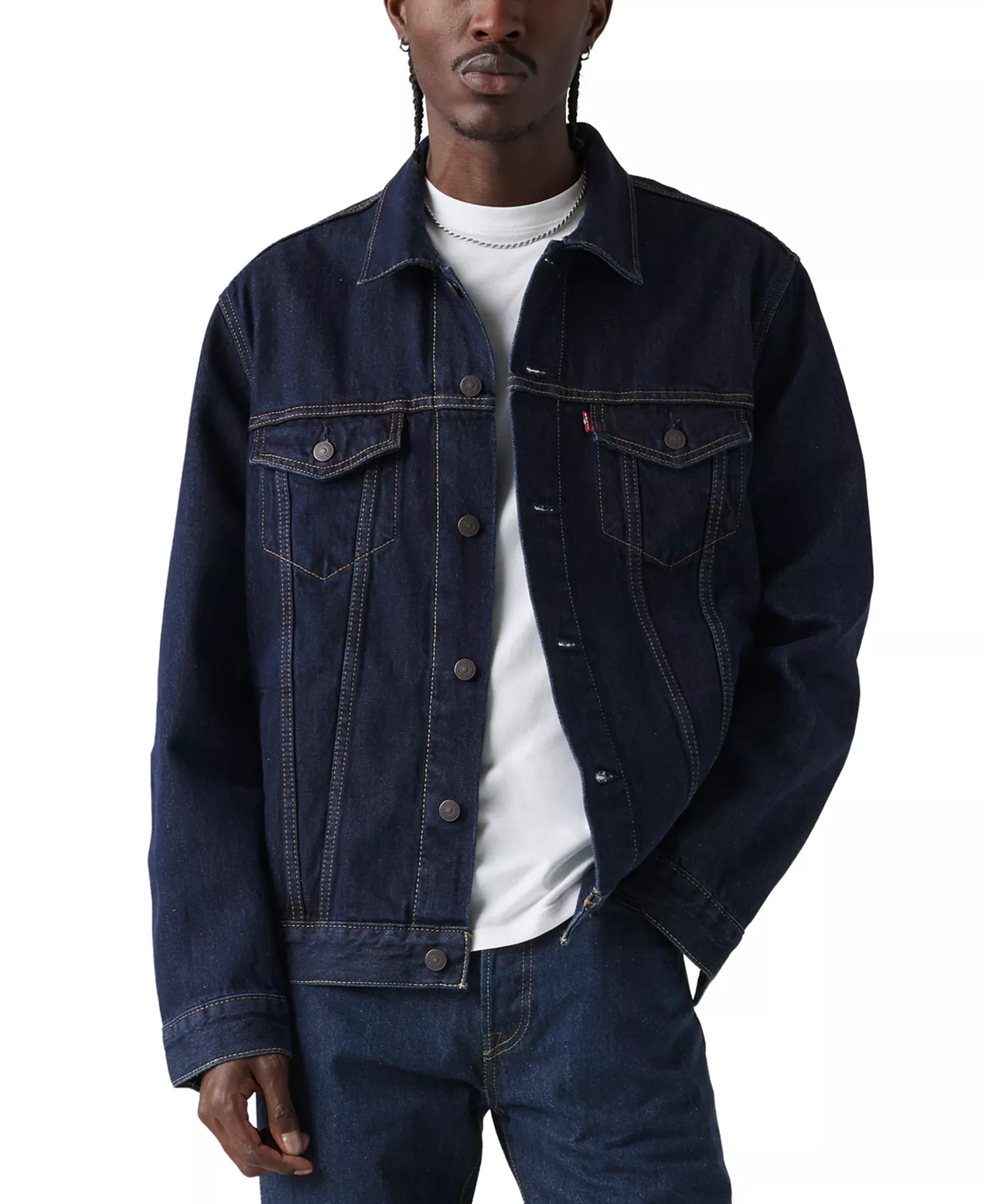 Men's Trucker Jacket, One-Pocket T-Shirt & 511 Slim-Fit Jeans - Rinse - 2XL