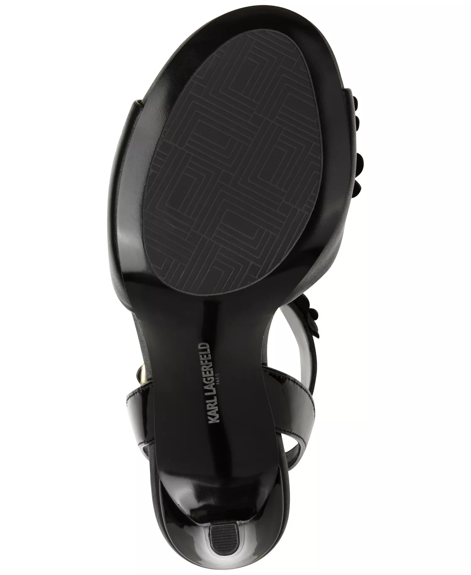 Women's Kallie Peep Toe Sandals - Black - 10M