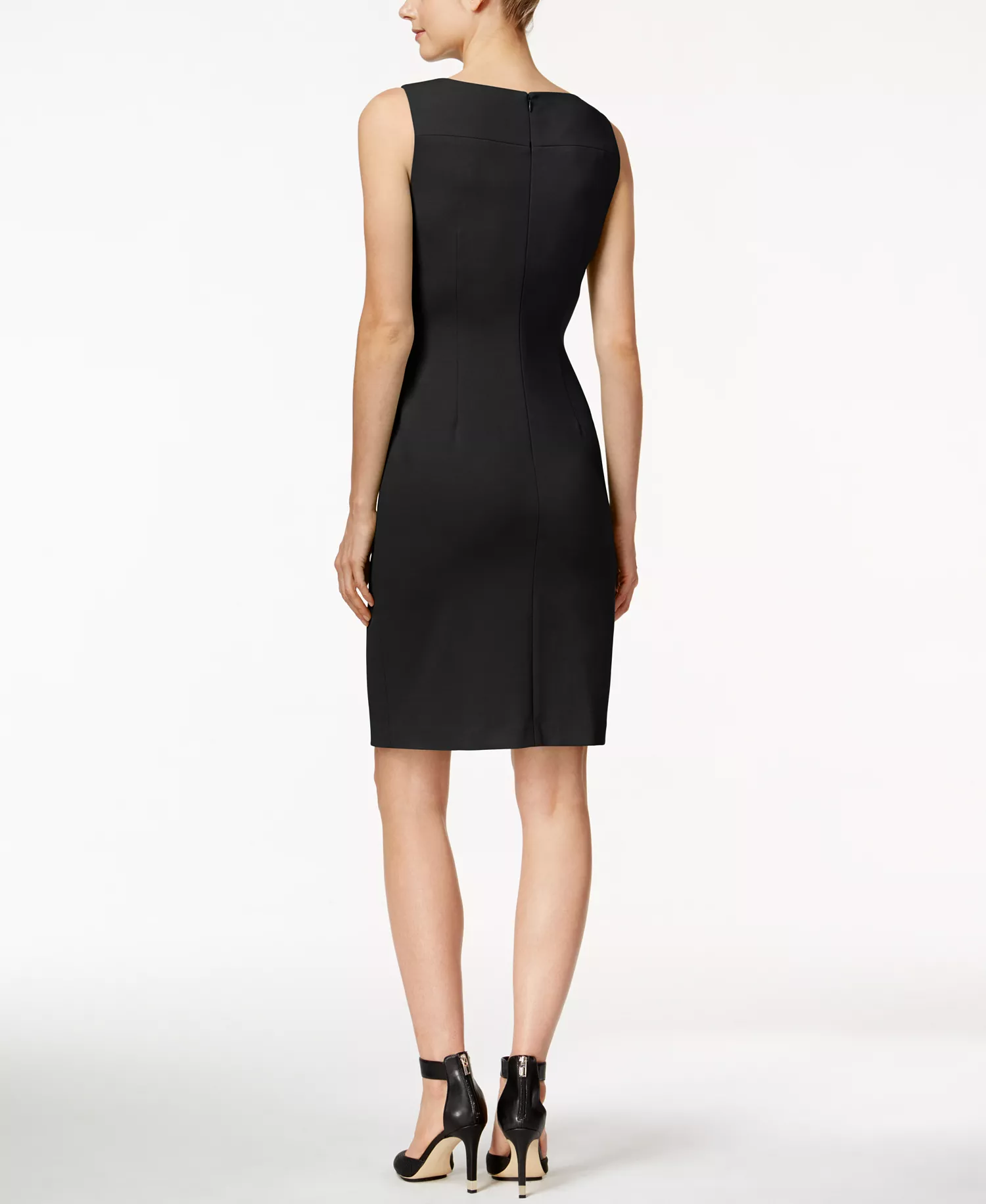 Sunburst Sheath Dress - Black - 10