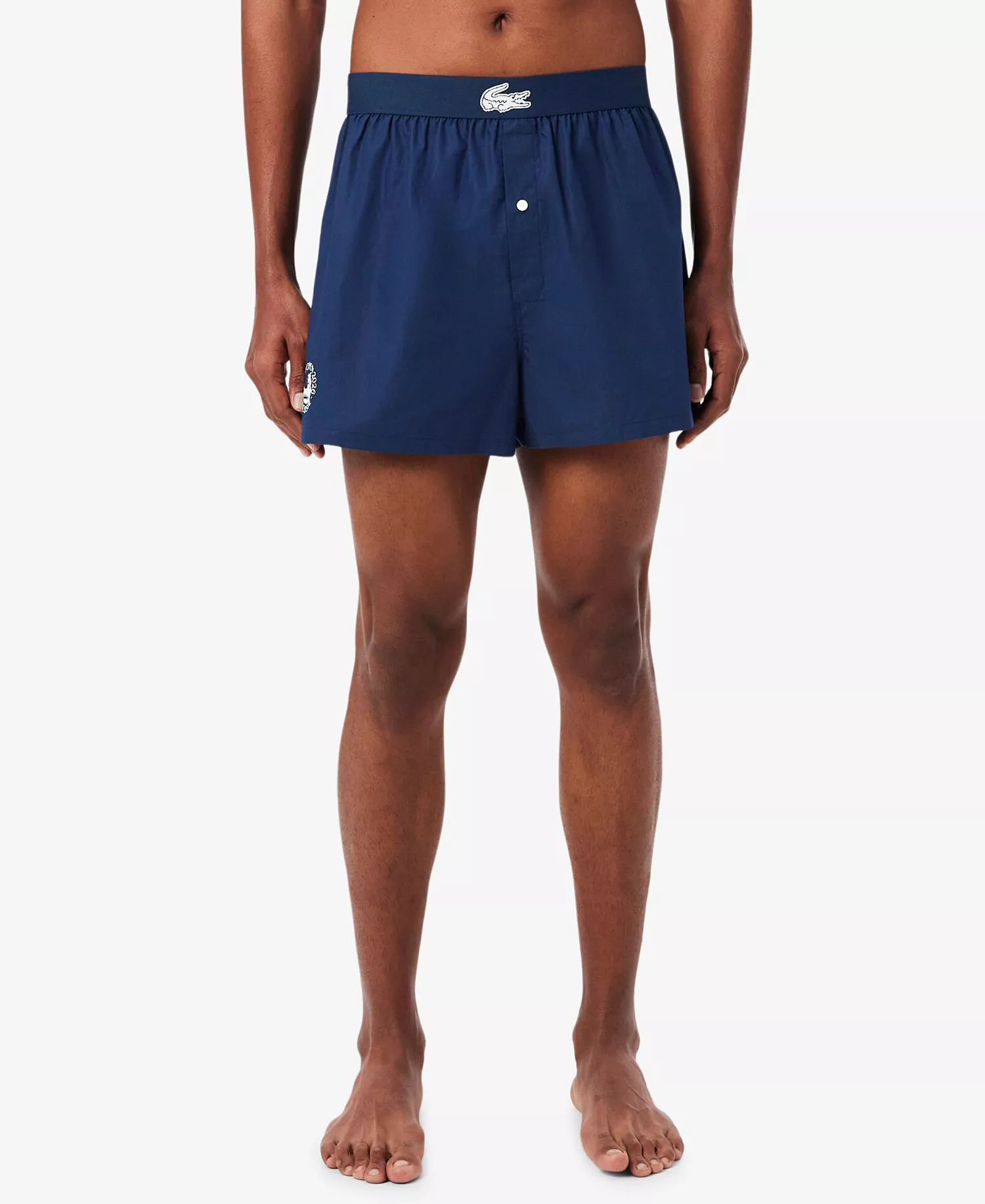 Men's Miami Regular-Fit Open Woven Boxers, 3-Pack - Navy Blue/White/Green - L