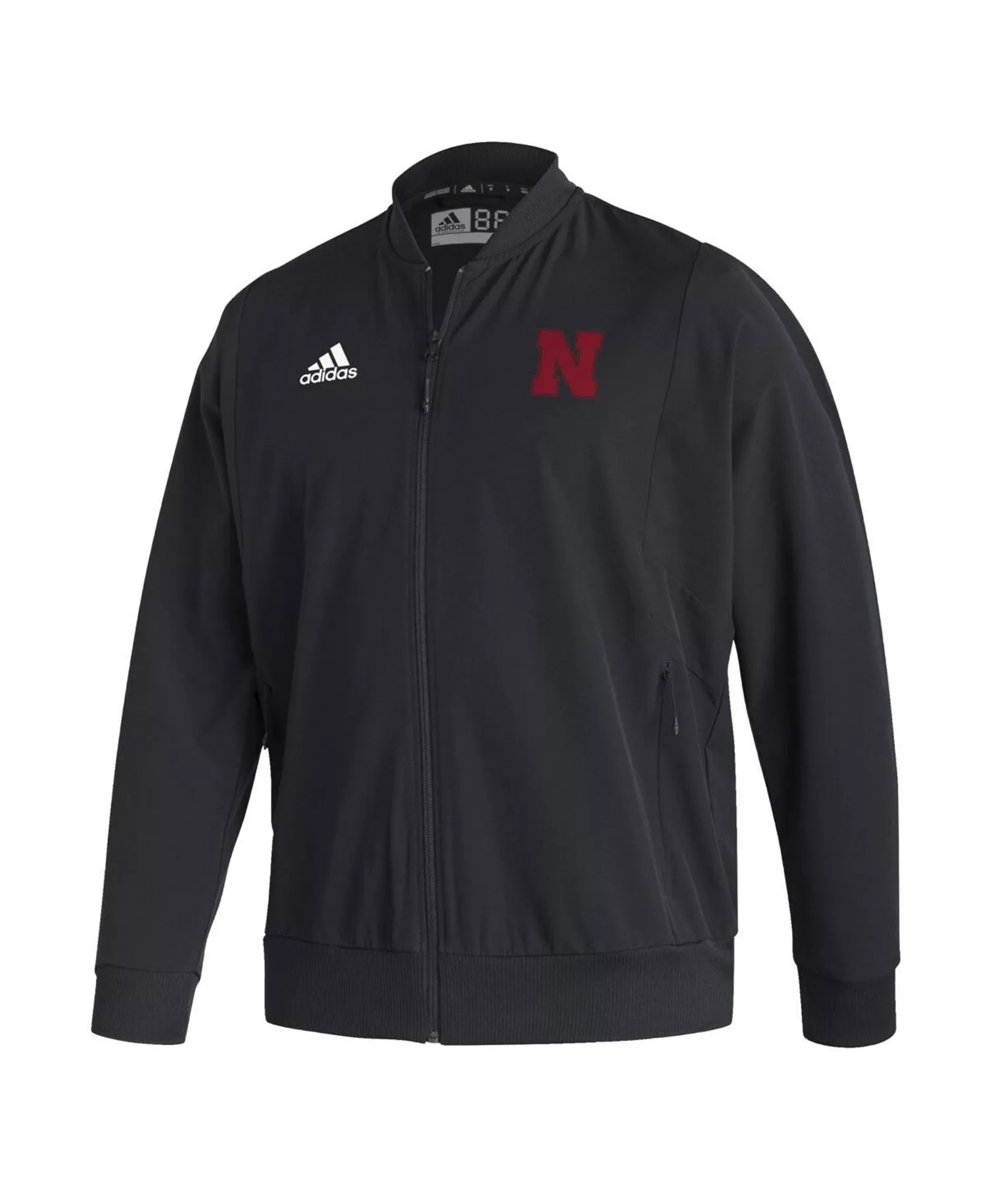 Men's Black Nebraska Huskers Ireland Sideline Woven Full-Zip Bomber Jacket - Black - L