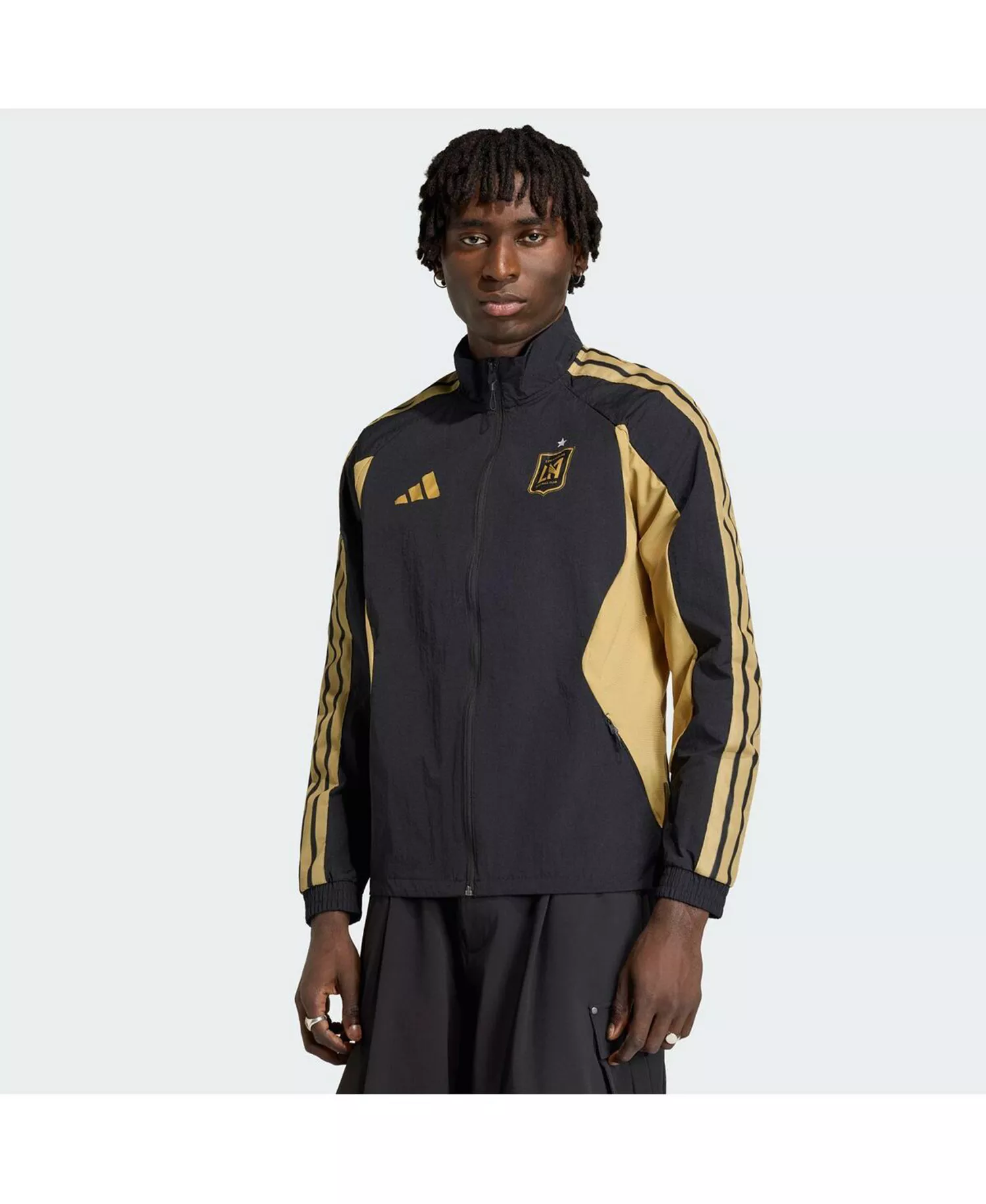 Men's Black LAFC 2026 Anthem Raglan Full-Zip Jacket - Black - 2XL