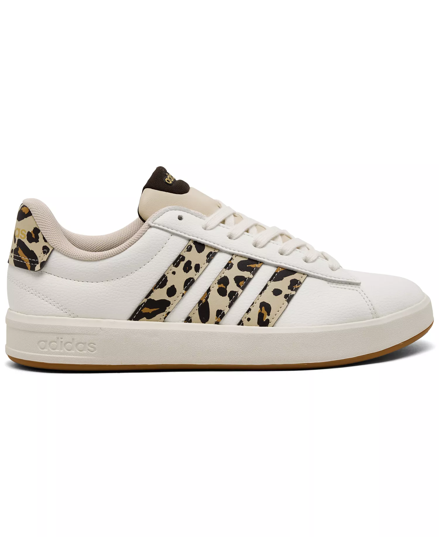 Women's Grand Court 3.0 Casual Sneakers from Finish Line - Linen, Coffee, Gold - 10