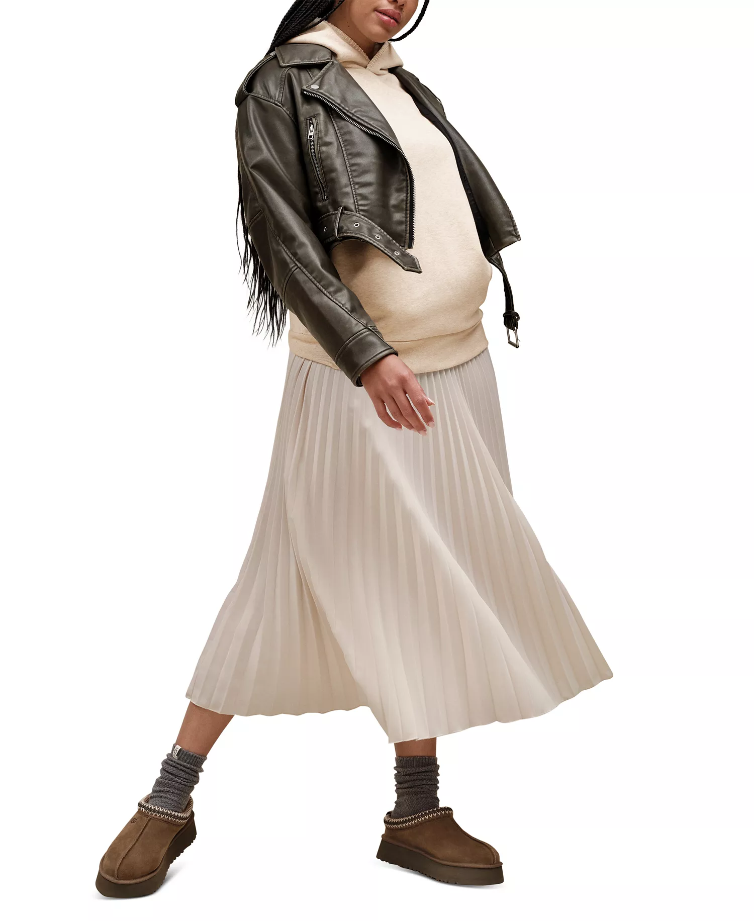 UGG Women's Classic Pull-On Hoodie - Black - L