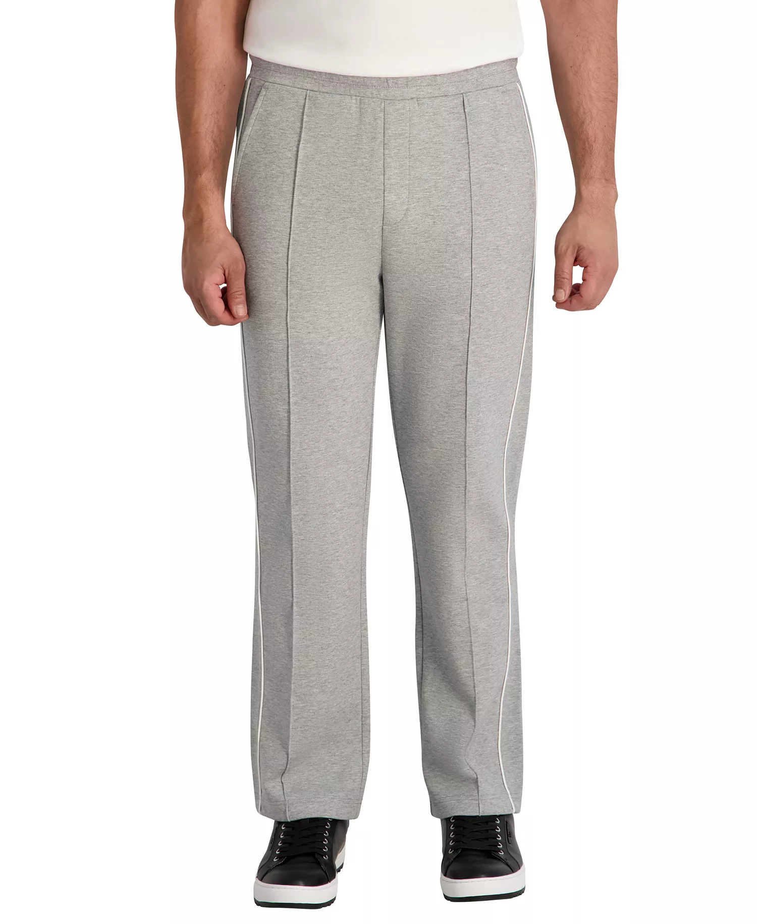 Men's Metal Logo Patch Track Pants - Gray - 2XL