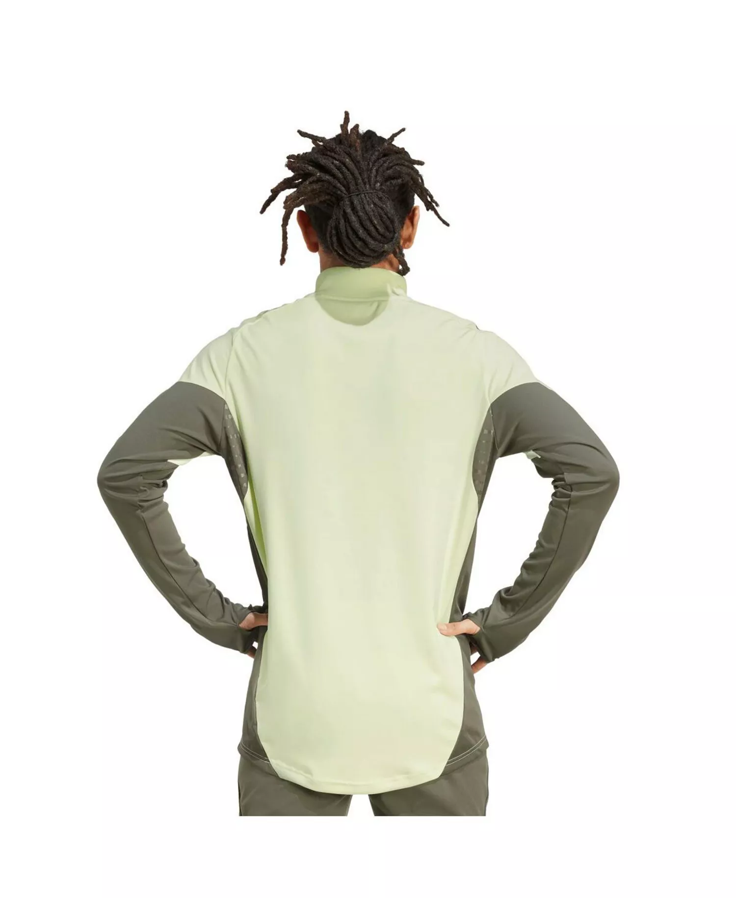 Men's Green Real Madrid 2025/26 AEROREADY Raglan Quarter-Zip Training Pullover Hoodie - Green - 2XL