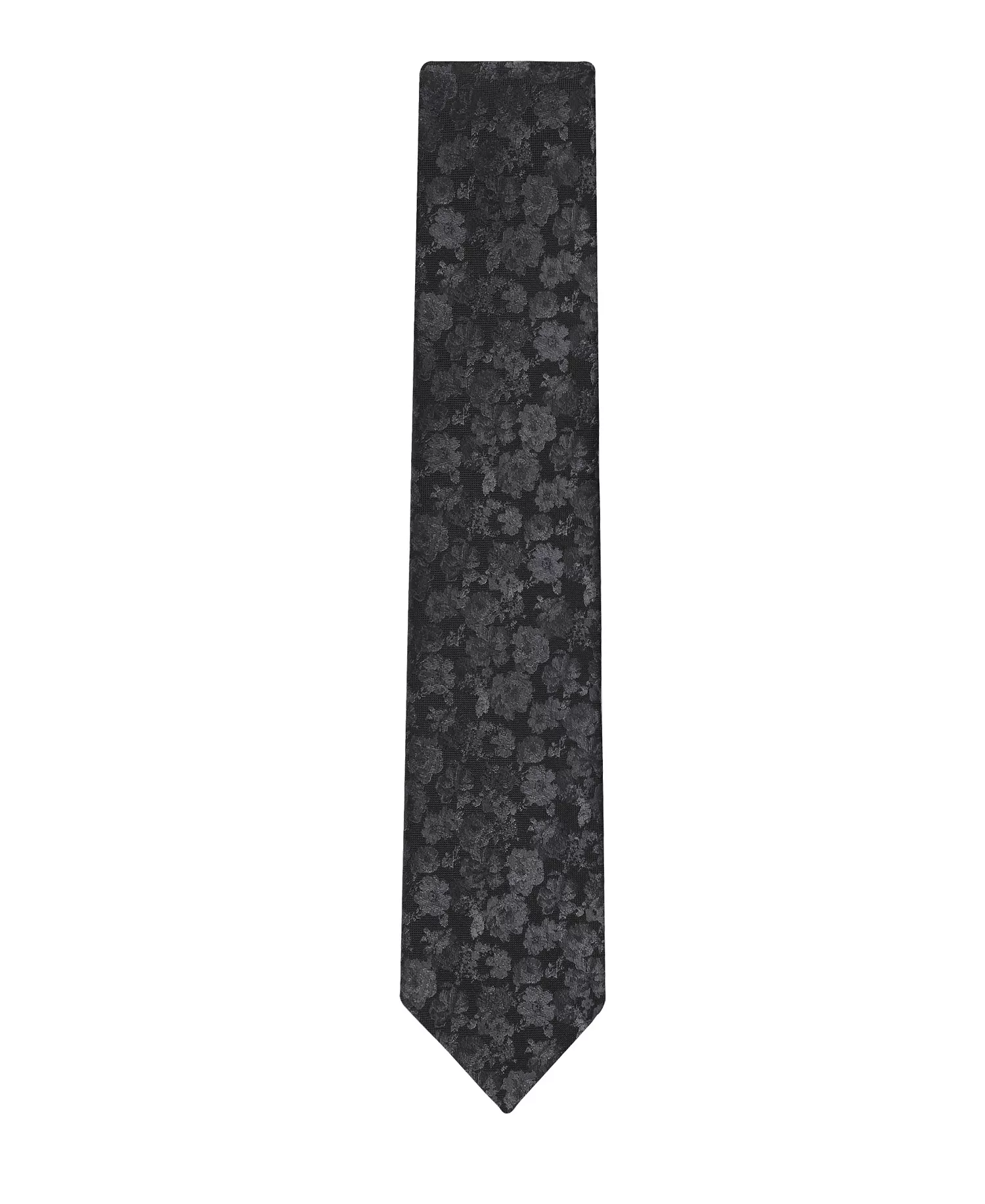 Men's Eloise Floral Print Tie - Black - ONE SIZE