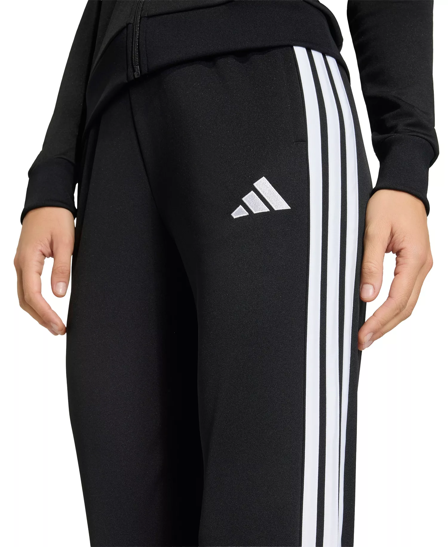 Women's Training Tracksuit Regular Fit Pants - Black/dark Football Gold - 2XL