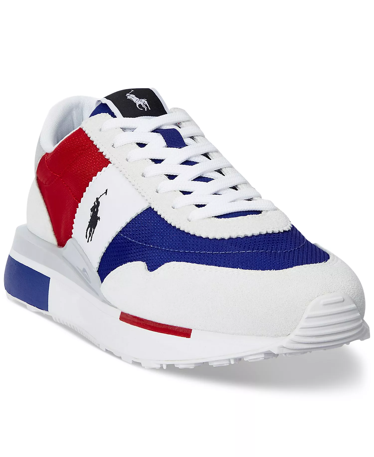Men's Train 89 Suede & Oxford Sneaker - BIANCO/RED/ROYAL - 10