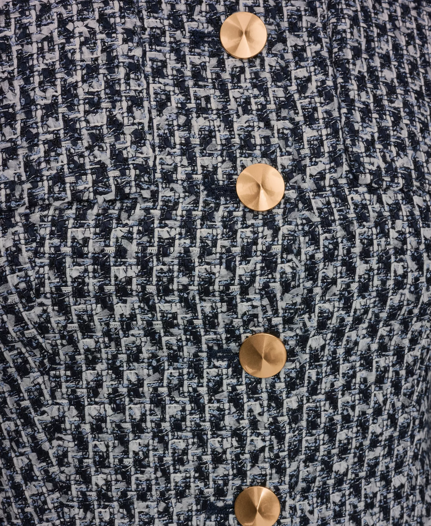 Petite Crewneck 5-Button Cropped Jacket - Nightfall Multi - 0P