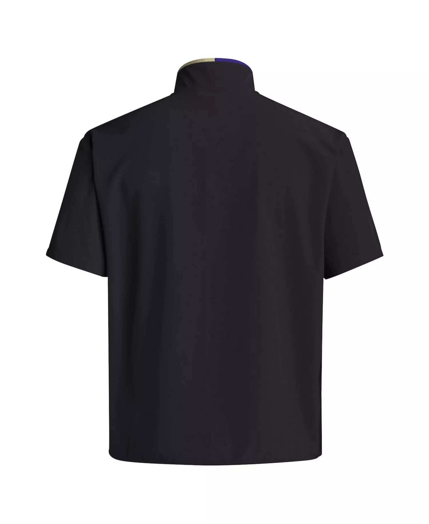 Men's Black Washington Huskies 2024 Coaches Sideline Half-Zip Short Sleeve Jacket - Black - L