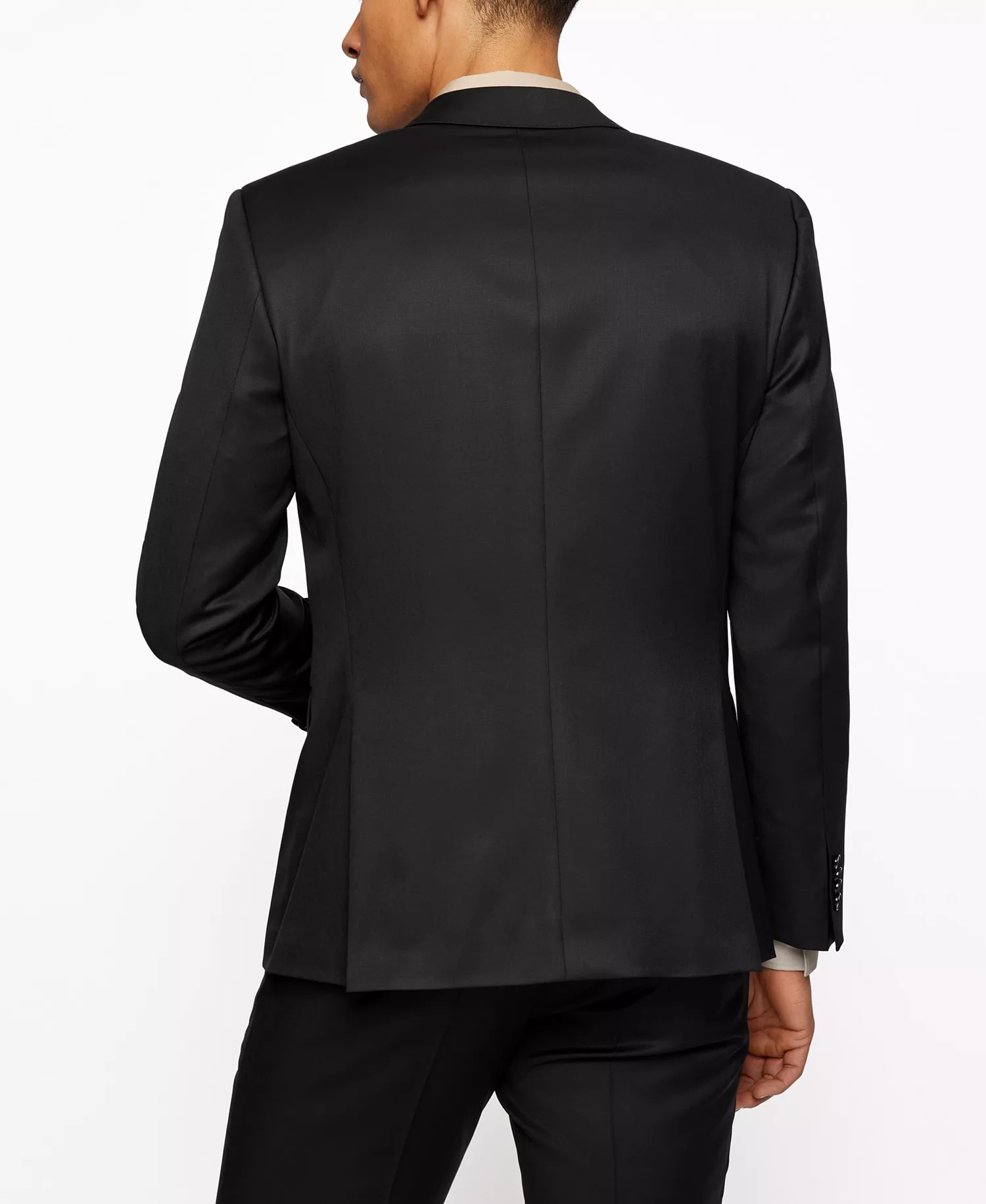 BOSS Men's Single-Breasted Jacket - Black - 34R - Long