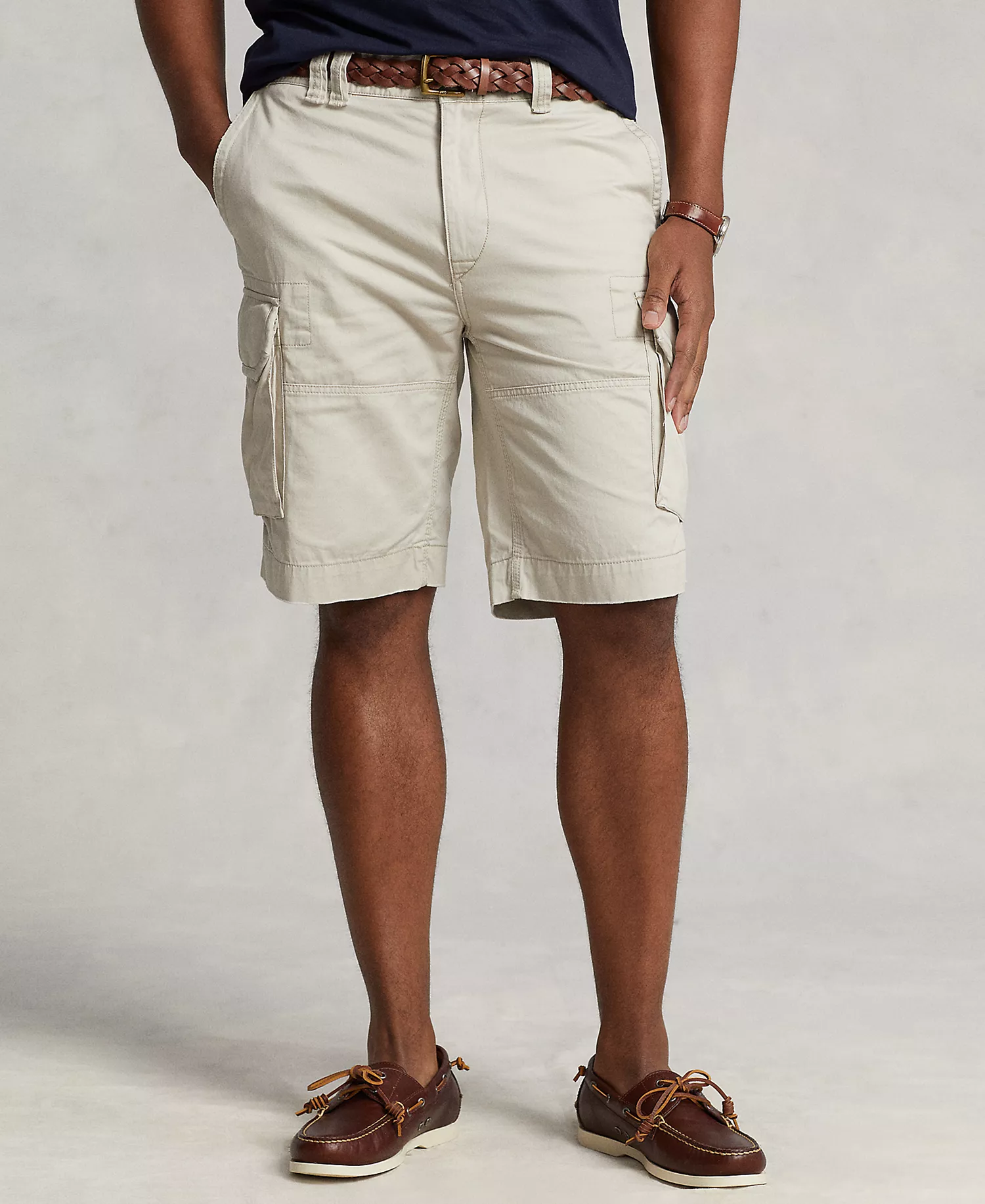Men's Big & Tall Gellar Classic-Fit Twill Cargo Shorts - Classic Stone - 38T