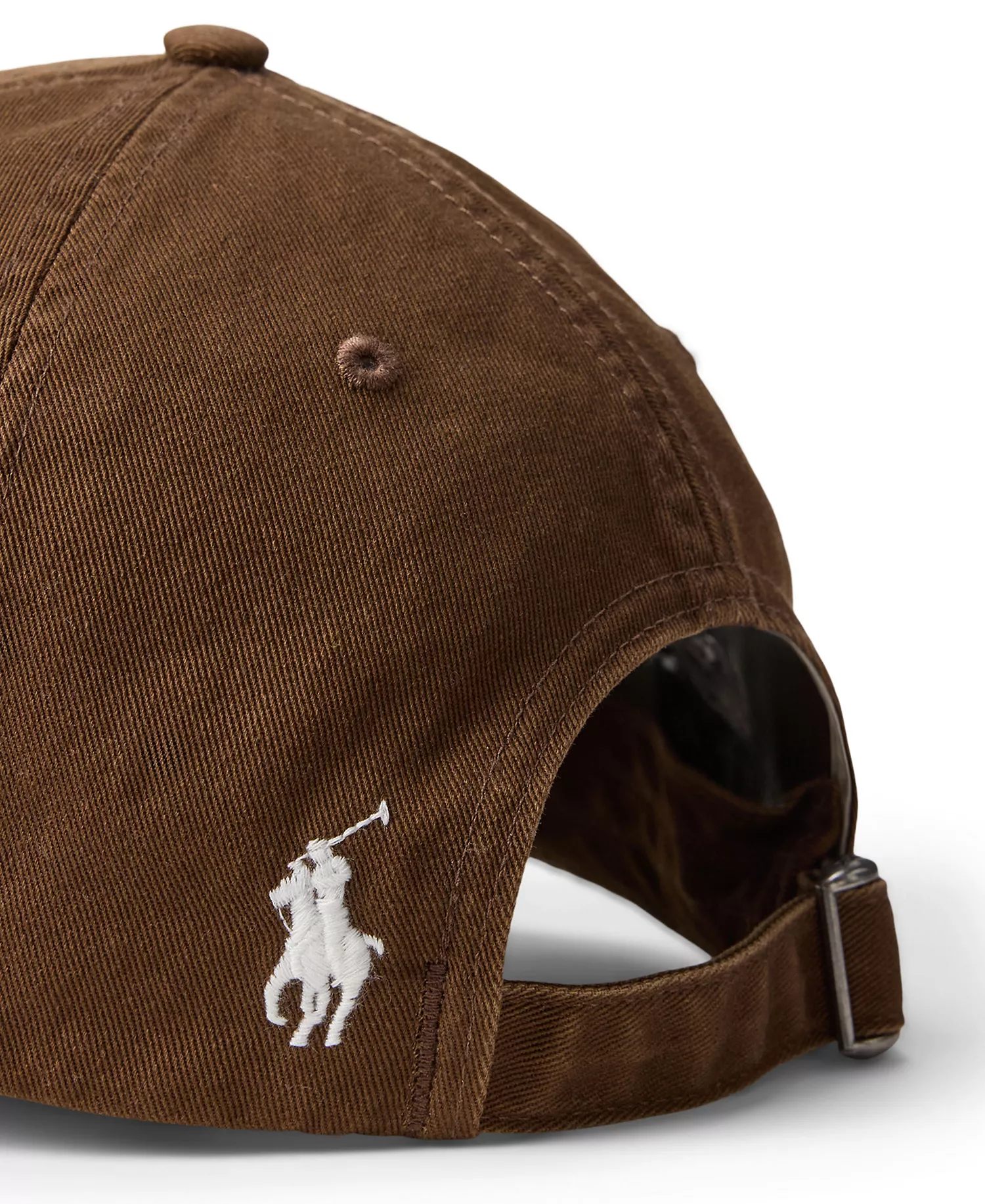 Crest-Embroidered Twill Ball Cap - Branch Brown - ONE SIZE