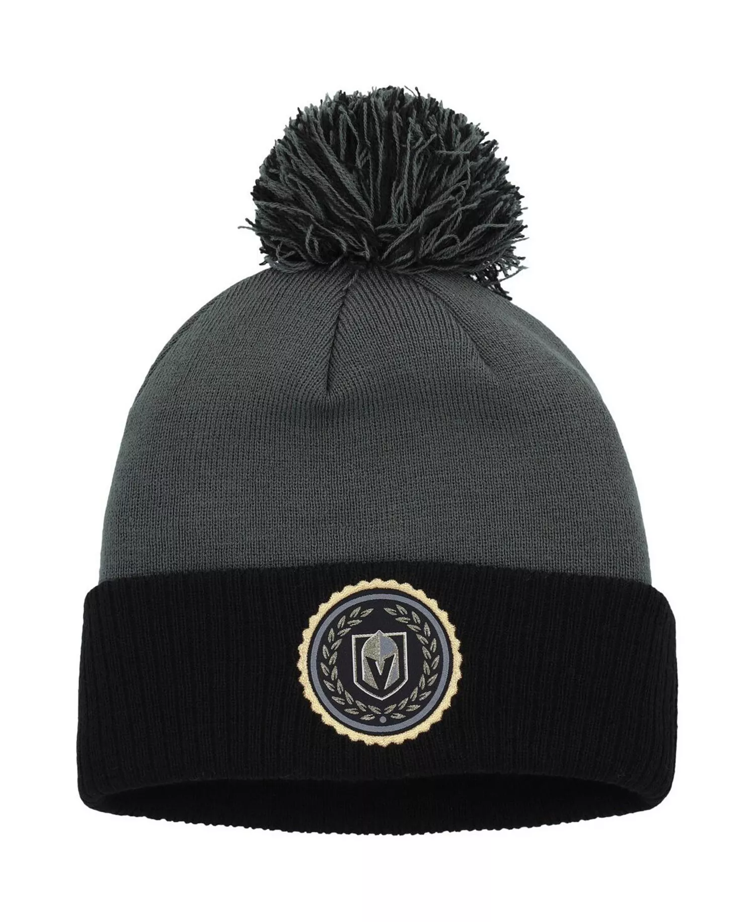 Women's Gray Vegas Golden Knights Laurel Cuffed with Pom Knit Hat - Gray - OS
