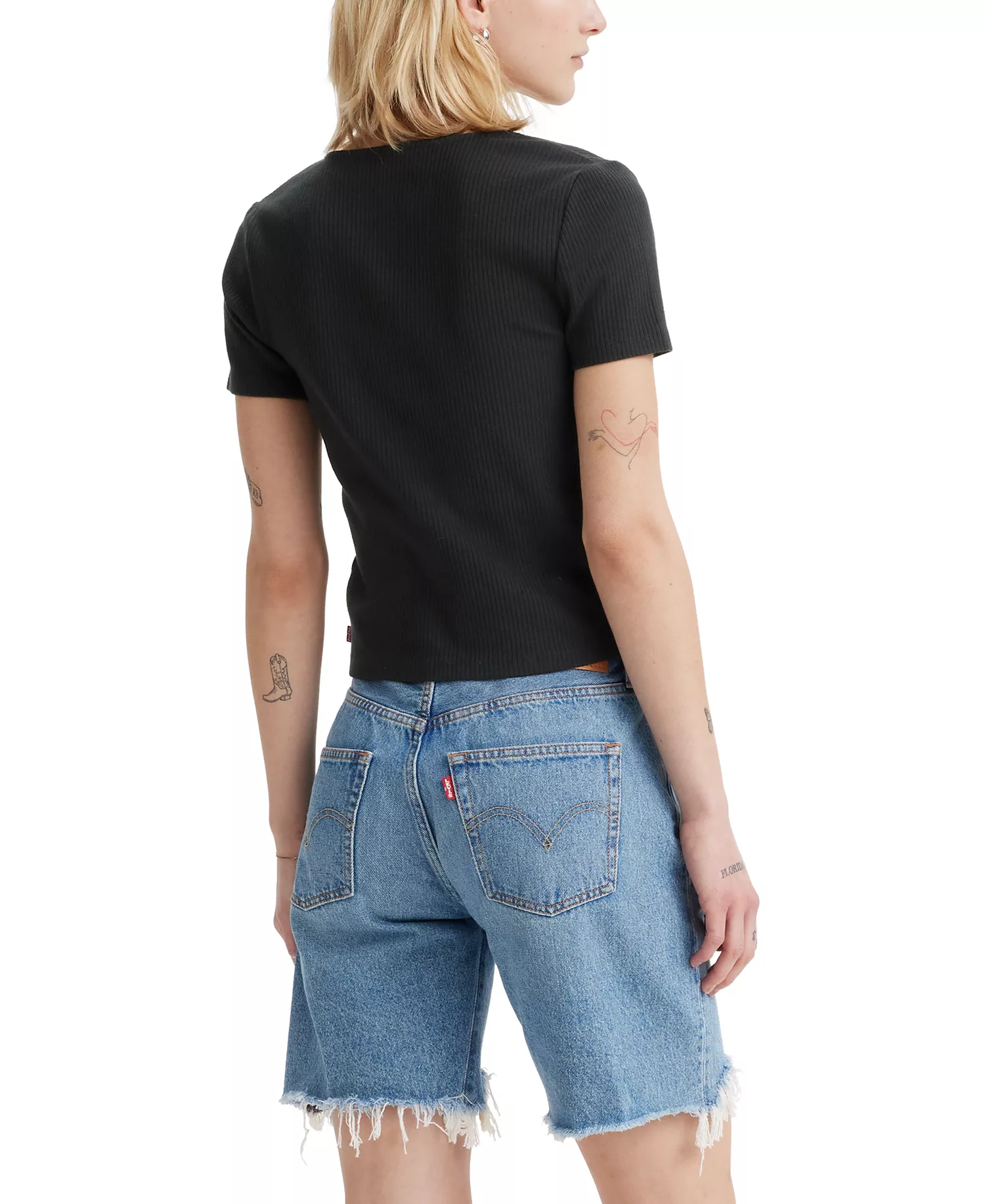 Women's Muse Short-Sleeve V-Neck Top - Caviar - L