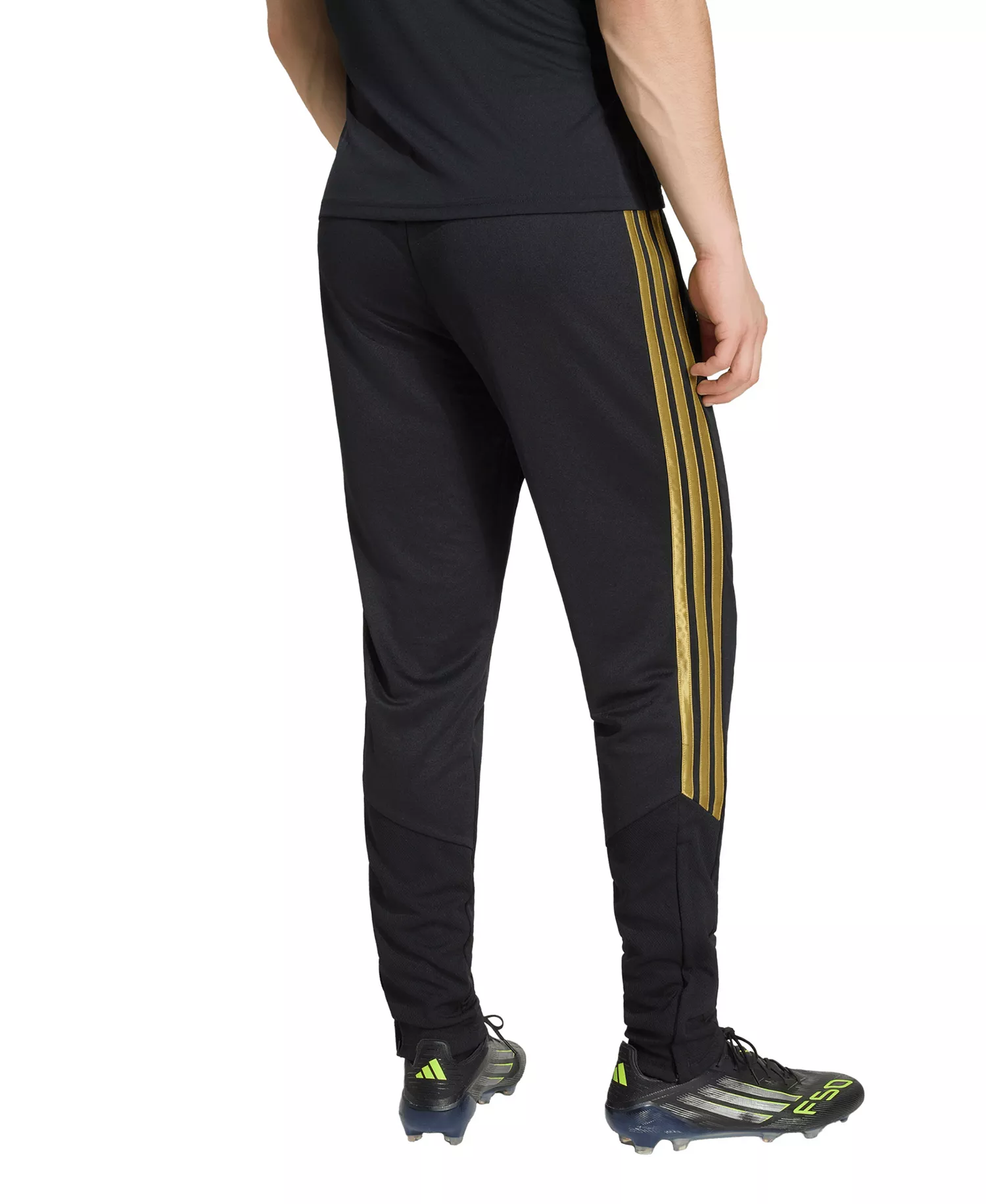 Men's Metallic Tiro 26 League Training Pants - Black / Gold - 2XL