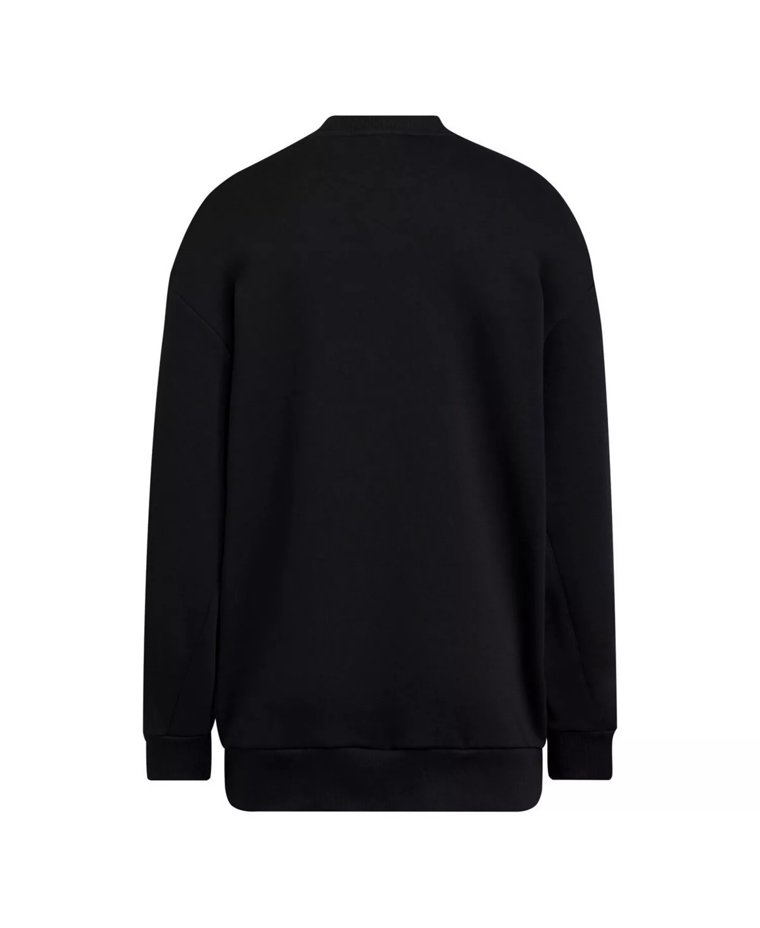 Women's Black Nebraska Huskers Oversized Crewneck Pullover Sweatshirt - Black - L