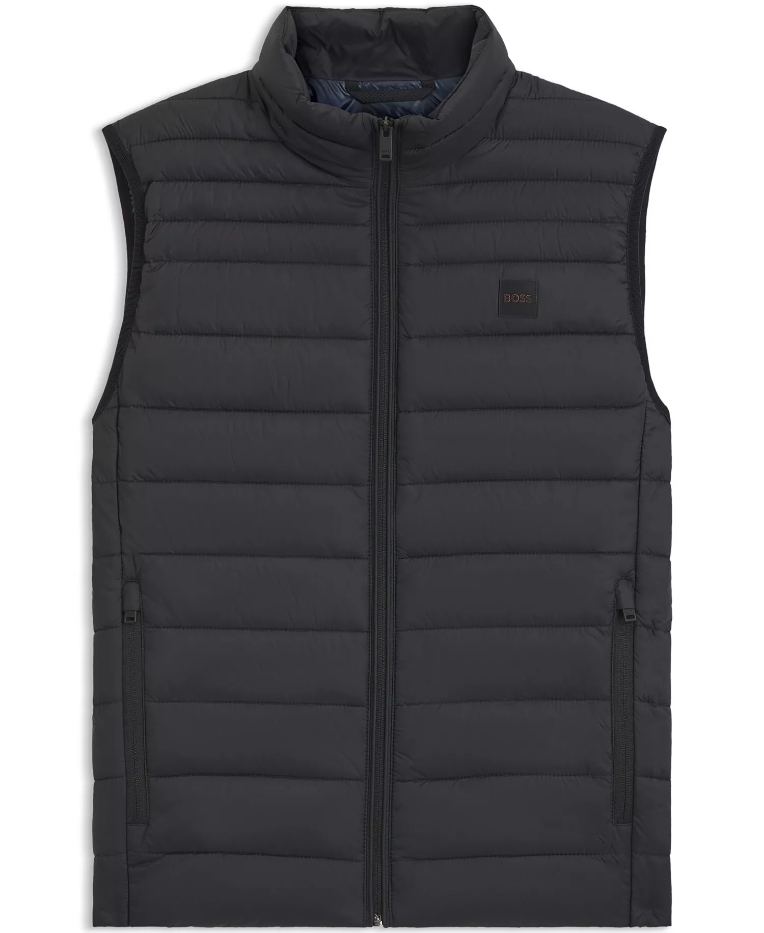 Men's Packable Slim-Fit Gilet Jacket - Black - 38R