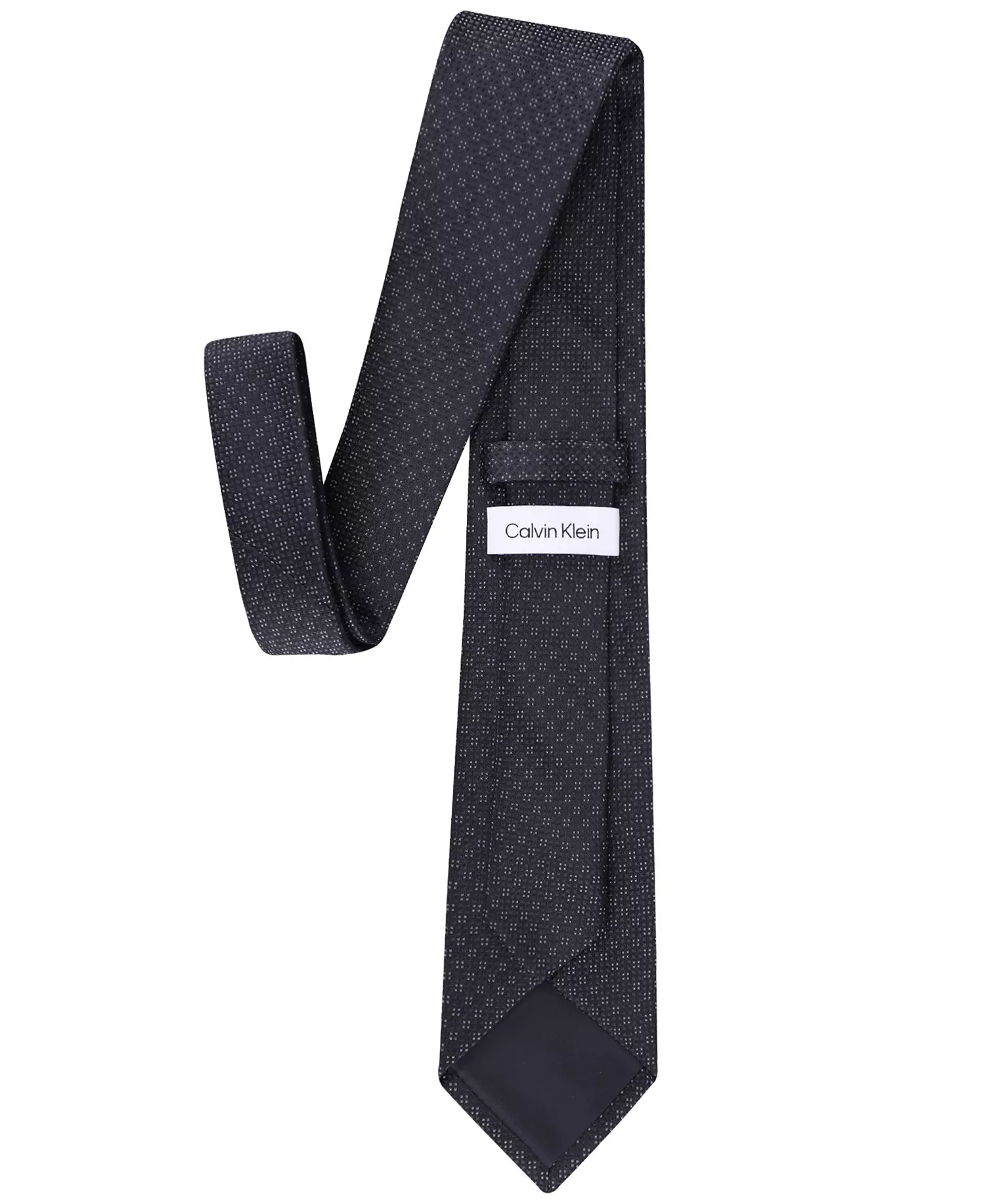Men's Ramos Textured Geo-Pattern Tie - Black - ONE SIZE