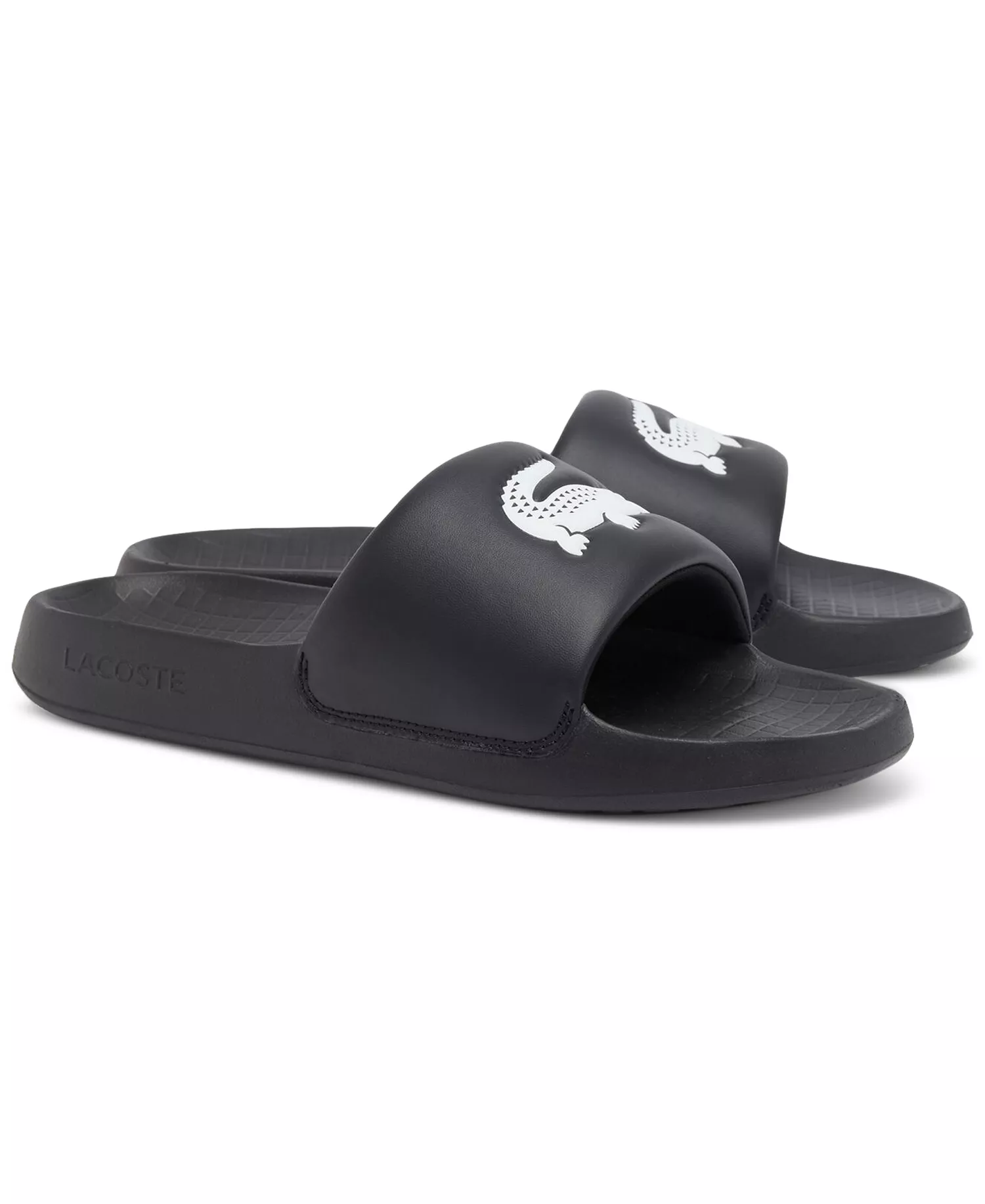 Men's Logo Serve Slides 1.0  - Black/White - 10M
