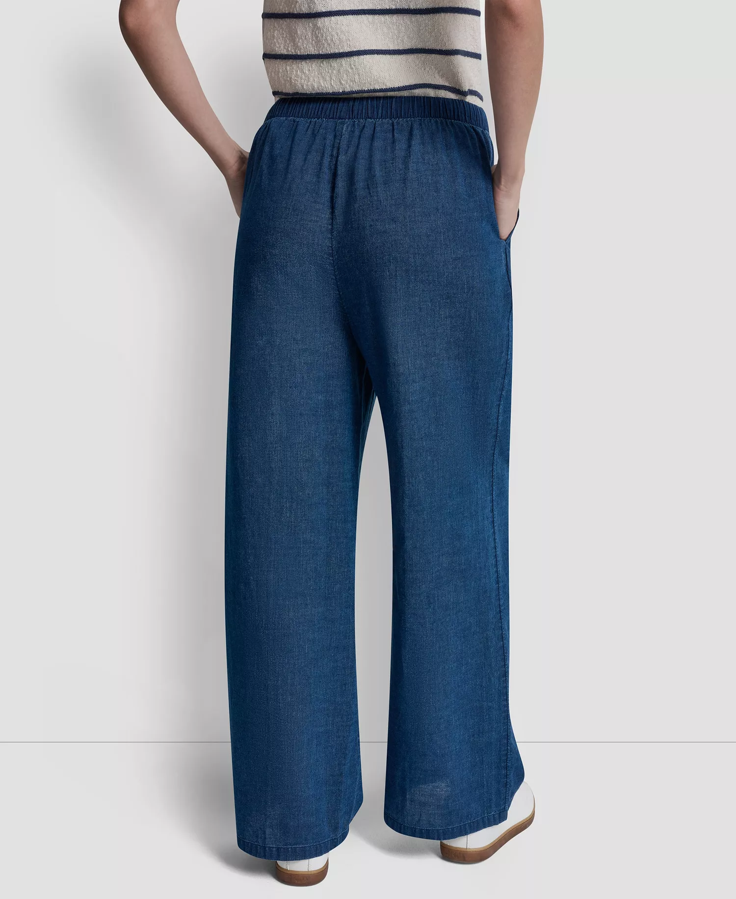 Petite Pull-On Relaxed Fit Pants - Indigo - PL