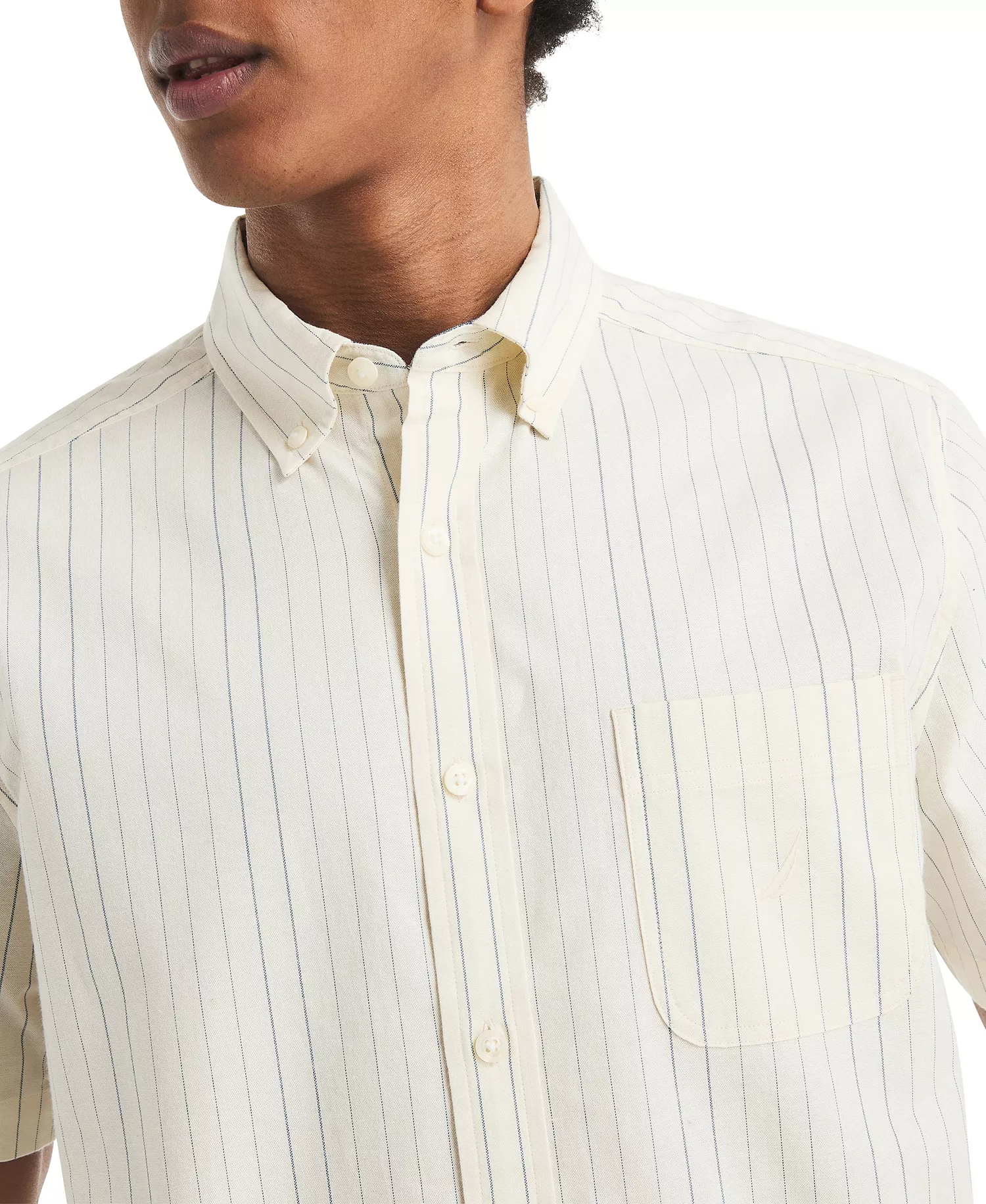 Men's Oxford Stripe Shirt - Tahiti Vanilla - 2XL