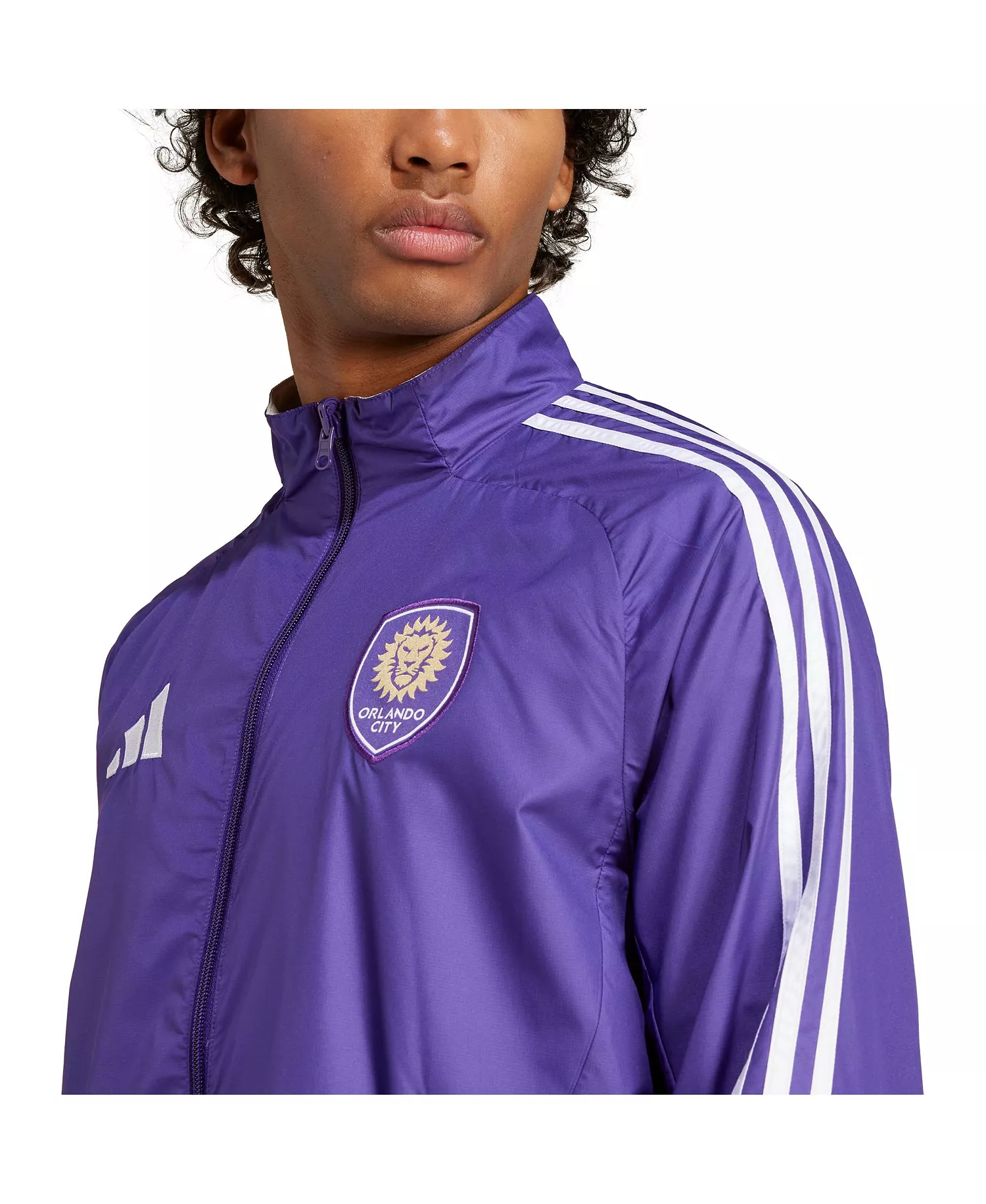 Men's Purple/White Orlando City SC 2025 Anthem Reversible Full-Zip Jacket - Purple, White - 2XL