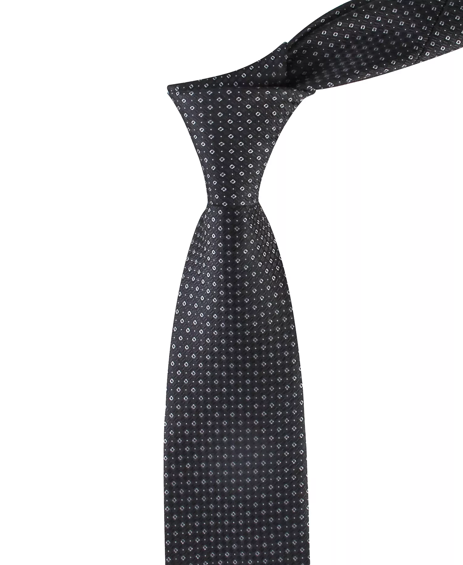 Men's Peyton Neat Pattern Tie - Black - ONE SIZE