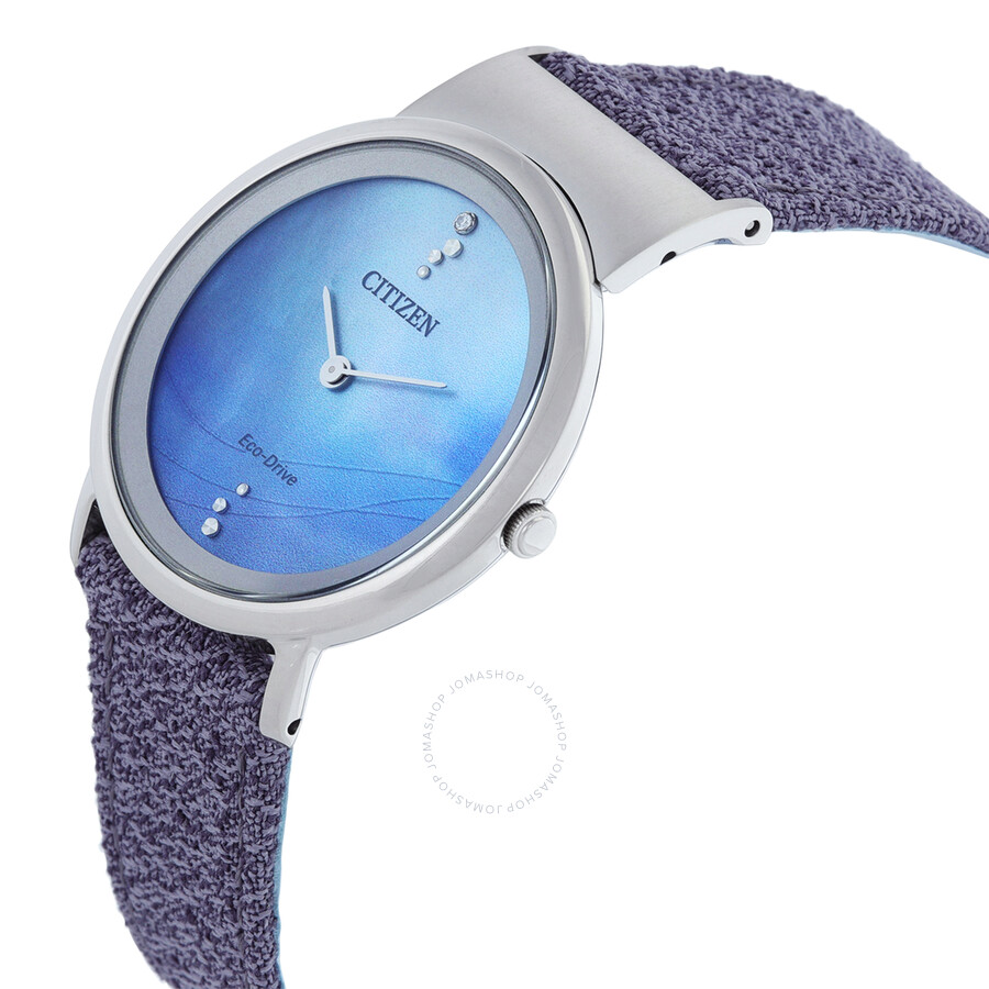 Citizen L Eco-Drive Blue Dial Ladies Watch